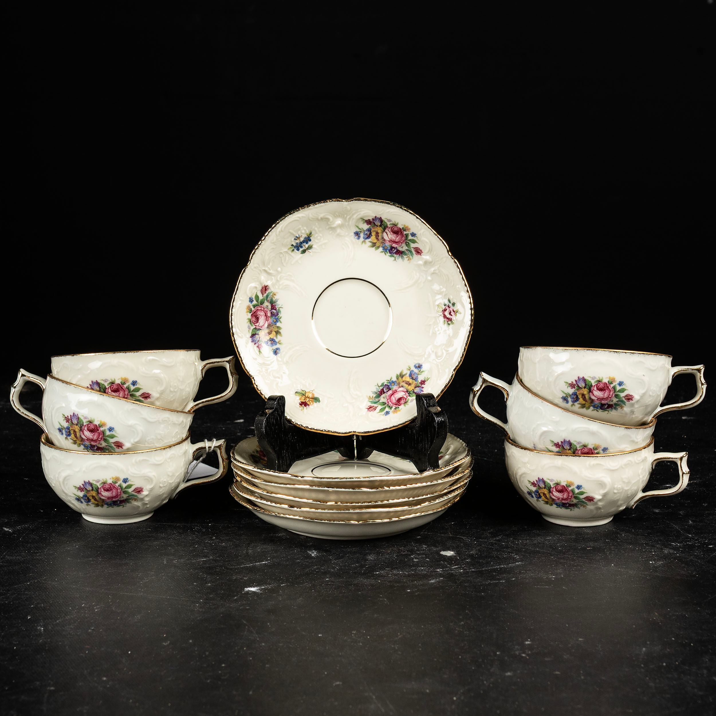 ROSENTHAL, "Sanssouci", 6 moccakoppar, Tyskland.