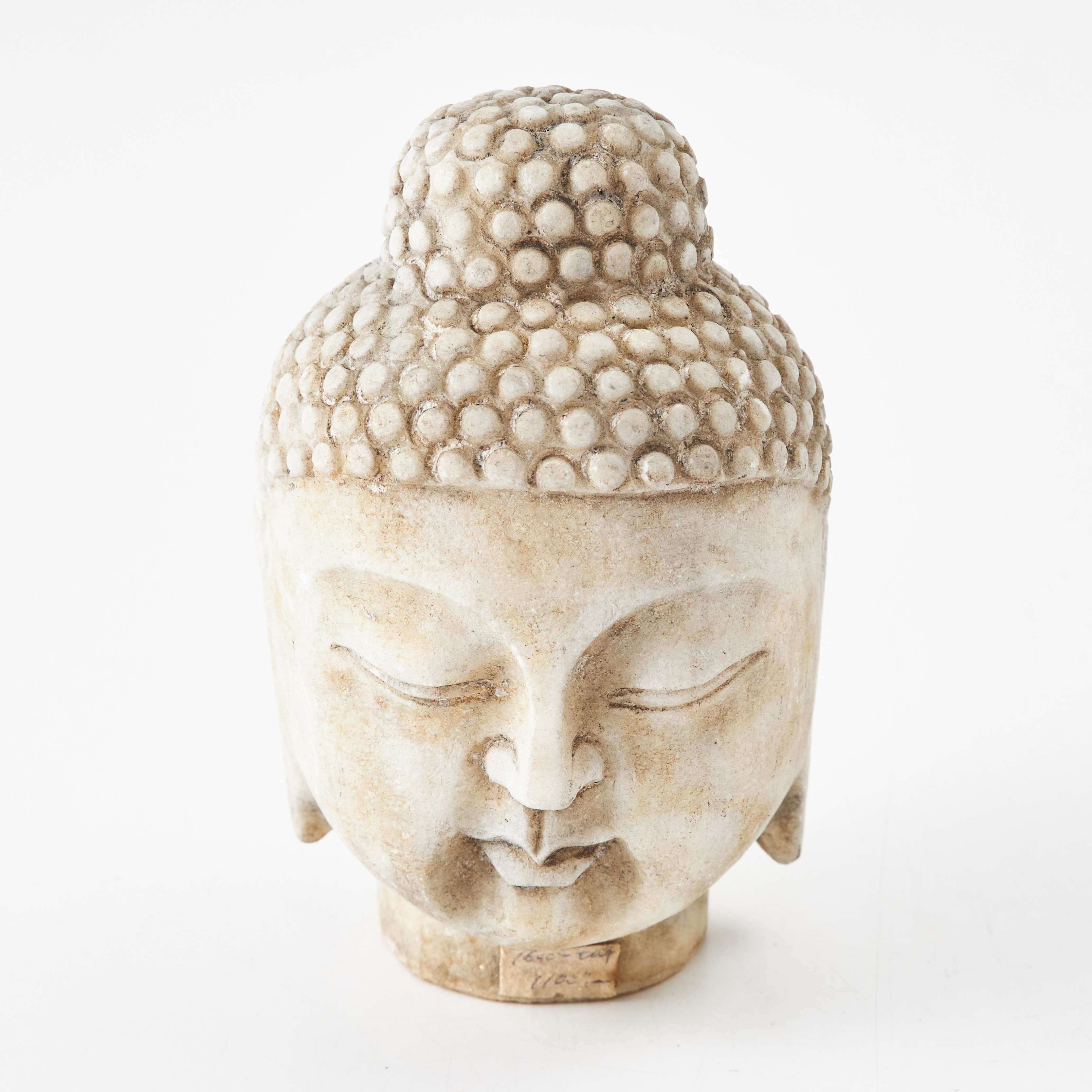 BUDDHAHUVUD, sten, Asien, troligen 18/1900-tal.