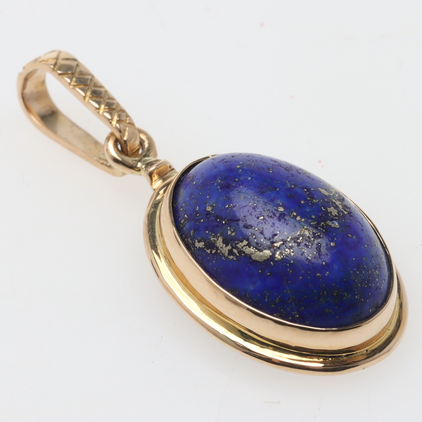 HÄNGE, 14K guld med lapis lazuli.