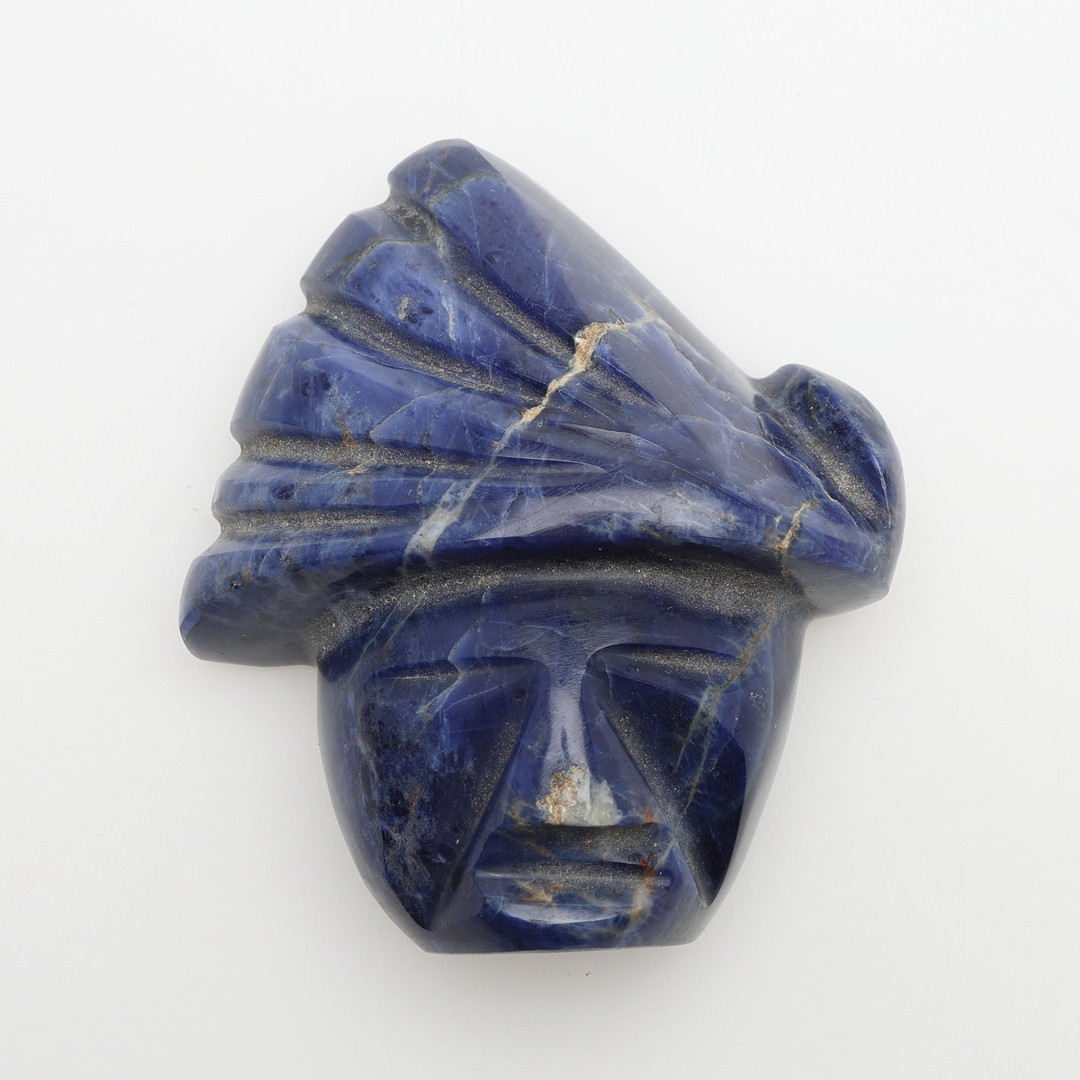 OIDENTIFIERAD KONSTNÄR. FIGURIN, LAPIS LAZULI, 1900-TALET.