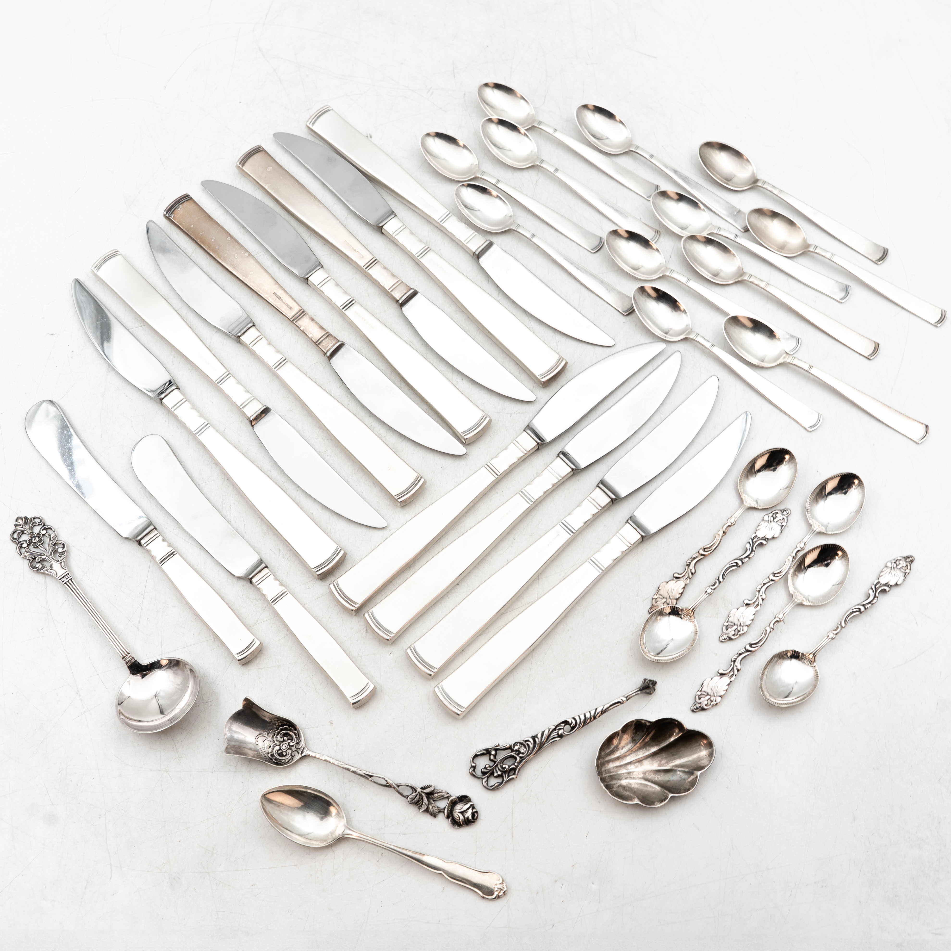 BESTICK, Silver, 35 delar.