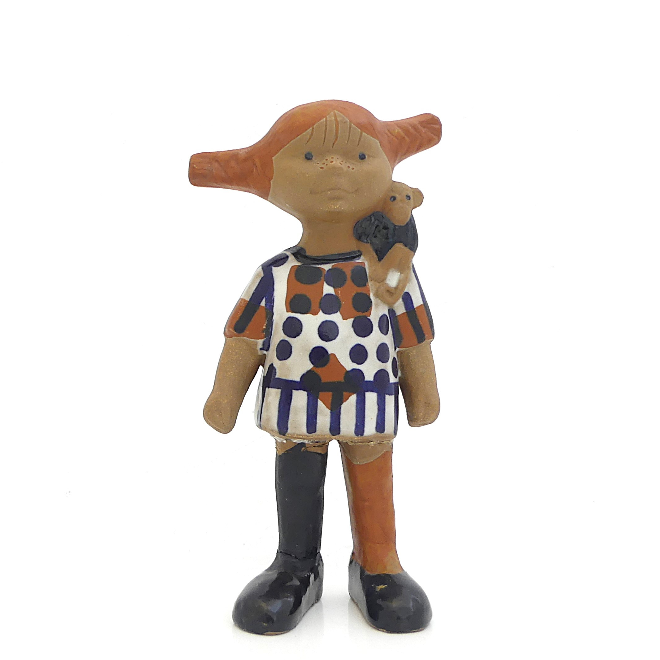 LISA LARSON. figurin, Pippi Långstrump, Gustavsberg.