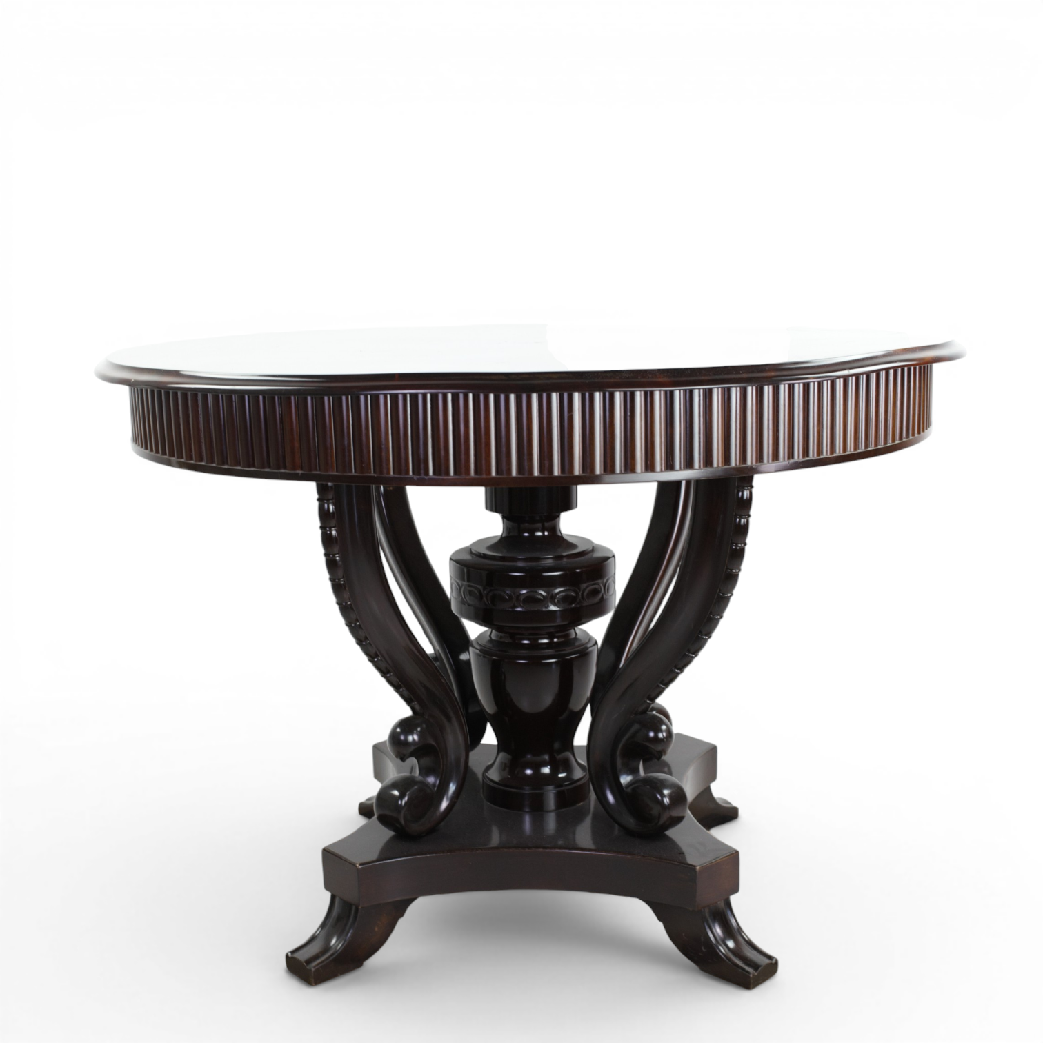 SALONGSBORD, empire / Karl-Johanstil, mahogny, 1900-tal.
