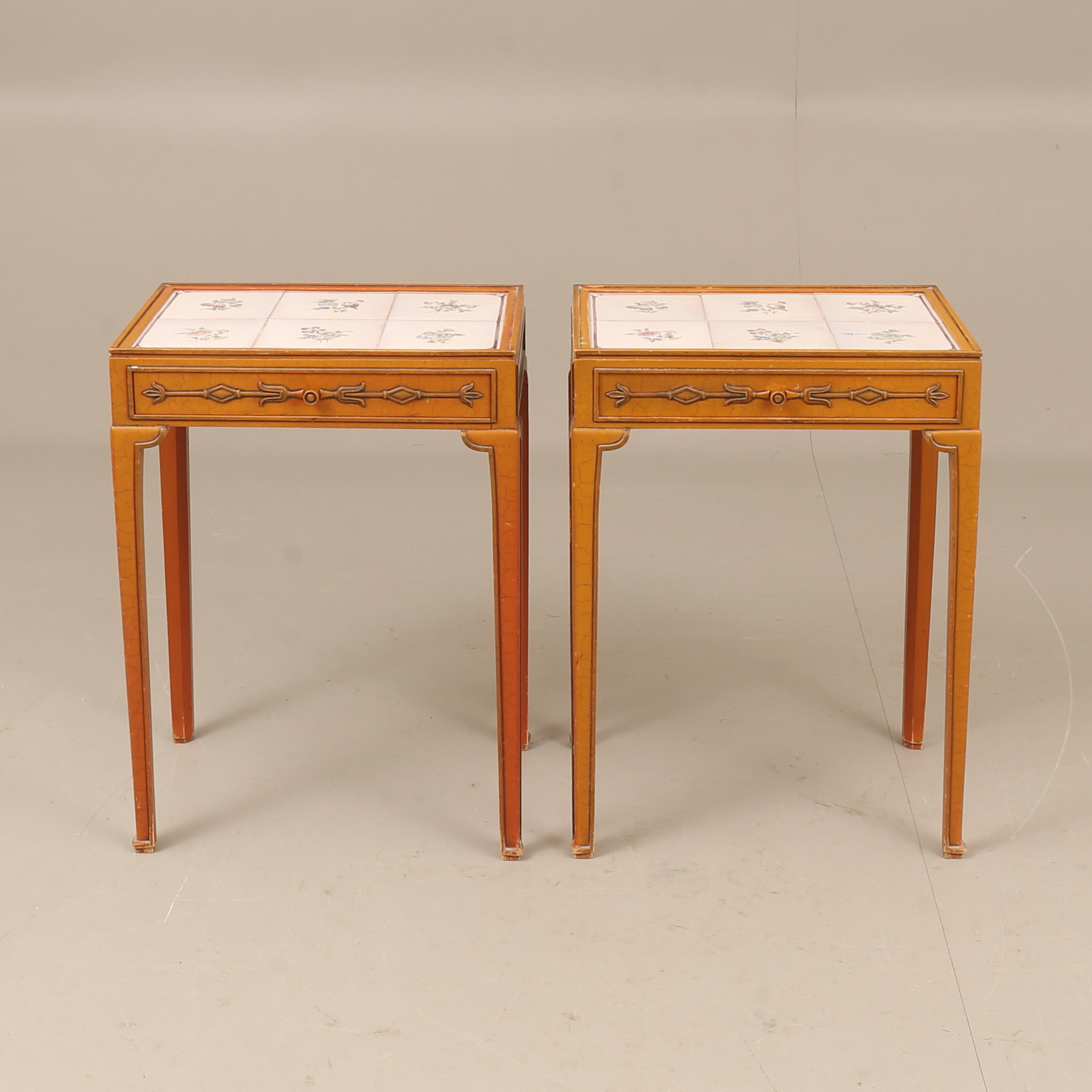 AXEL EINAR HJORTH. Sängbord, 2 stycken, "Åbo", Nordiska Kompaniet 1929.