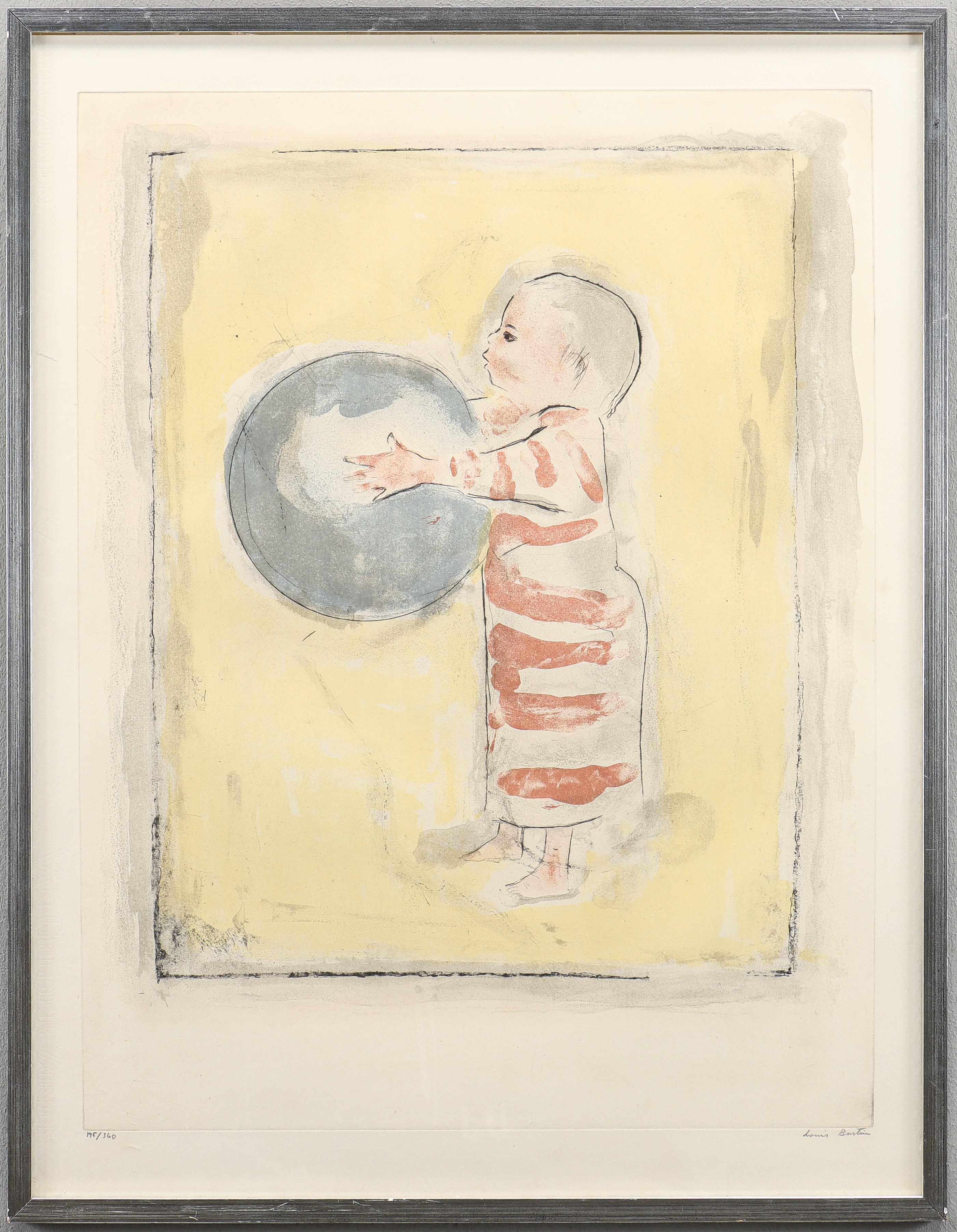 LOUIS BASTIN. Etsning 195/360, signerad.