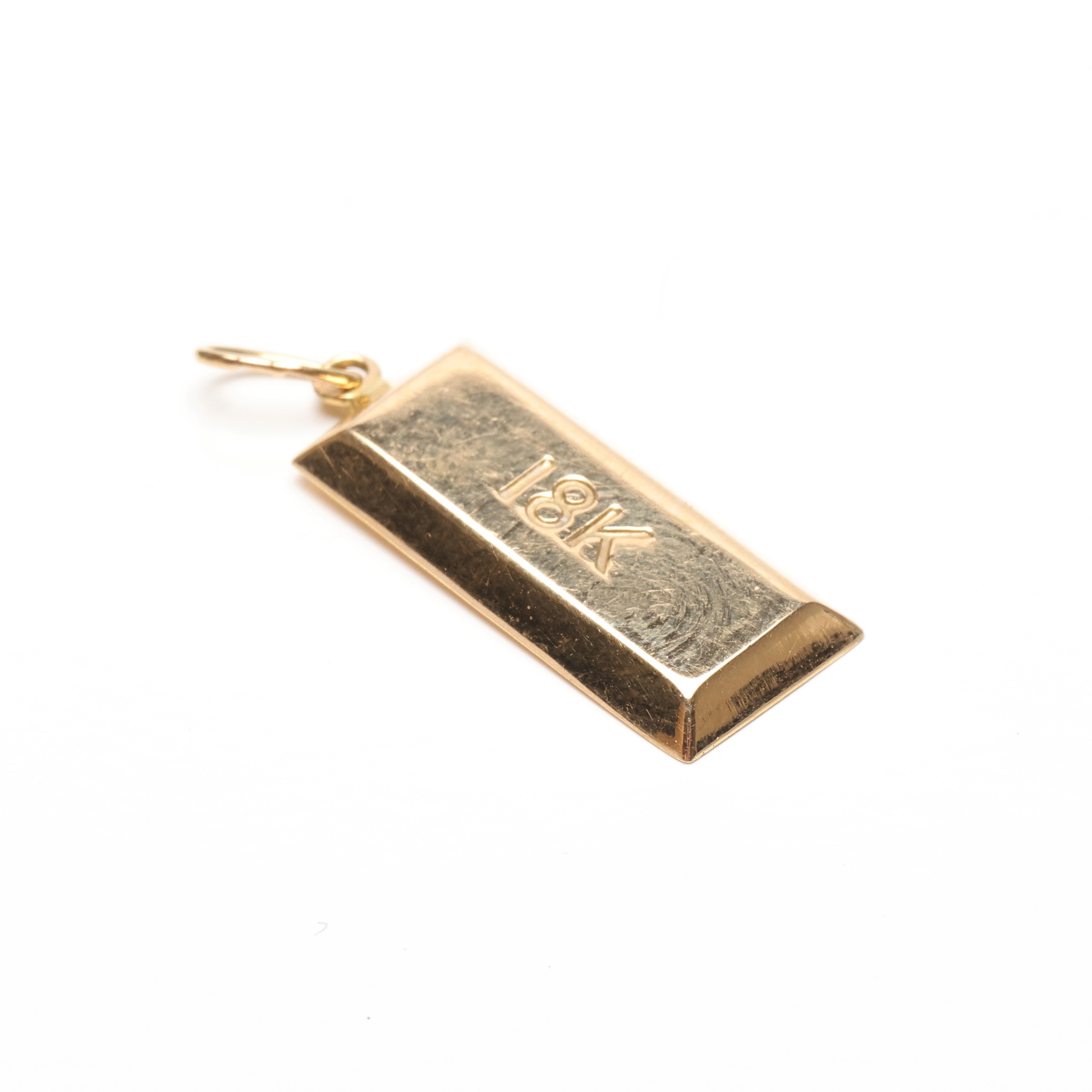 Hänge, 18K guld, i form av tacka. vikt ca 1.2gram.