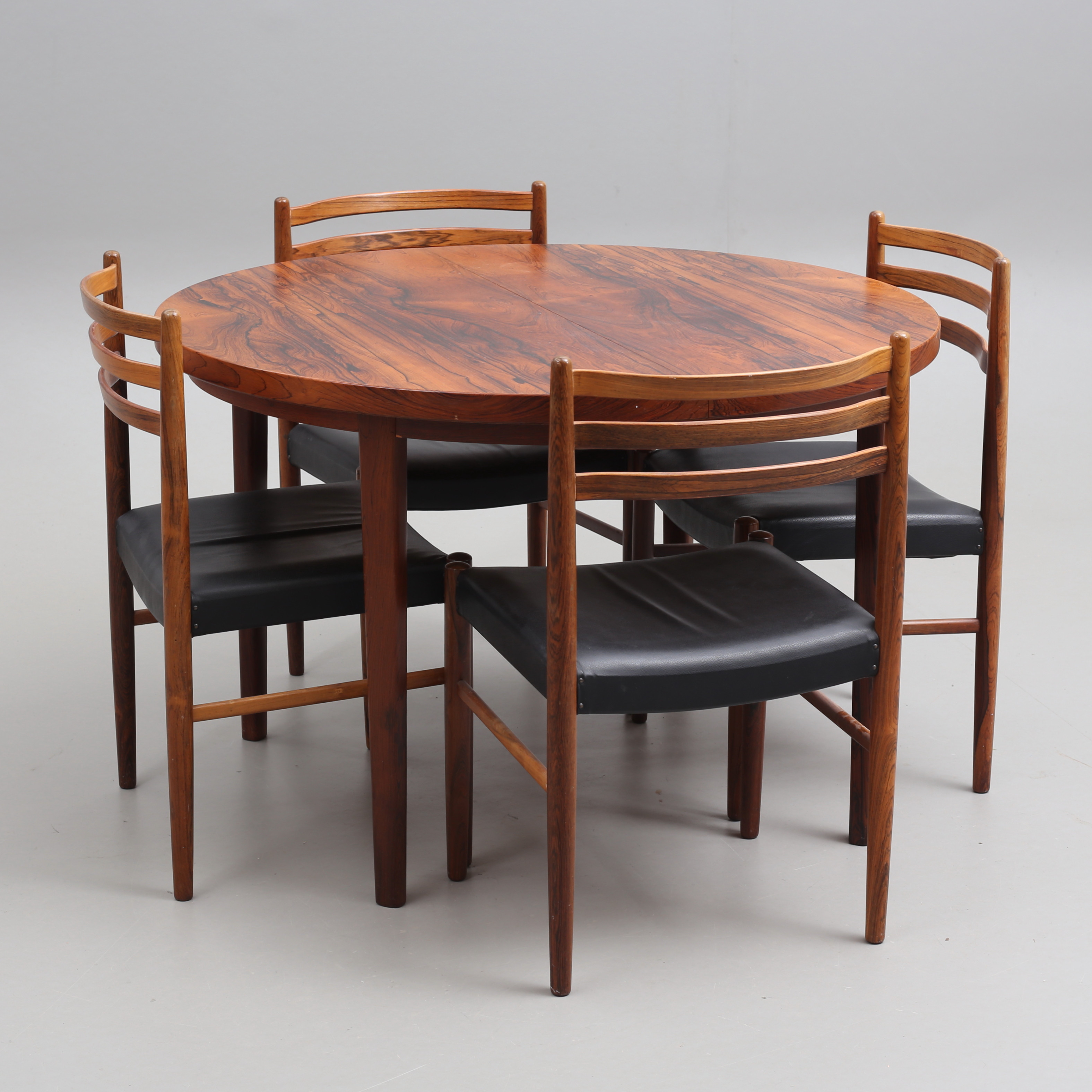 MATGRUPP 5 delar, bla IKEA "Mustang", Jakaranda, 1960-tal.