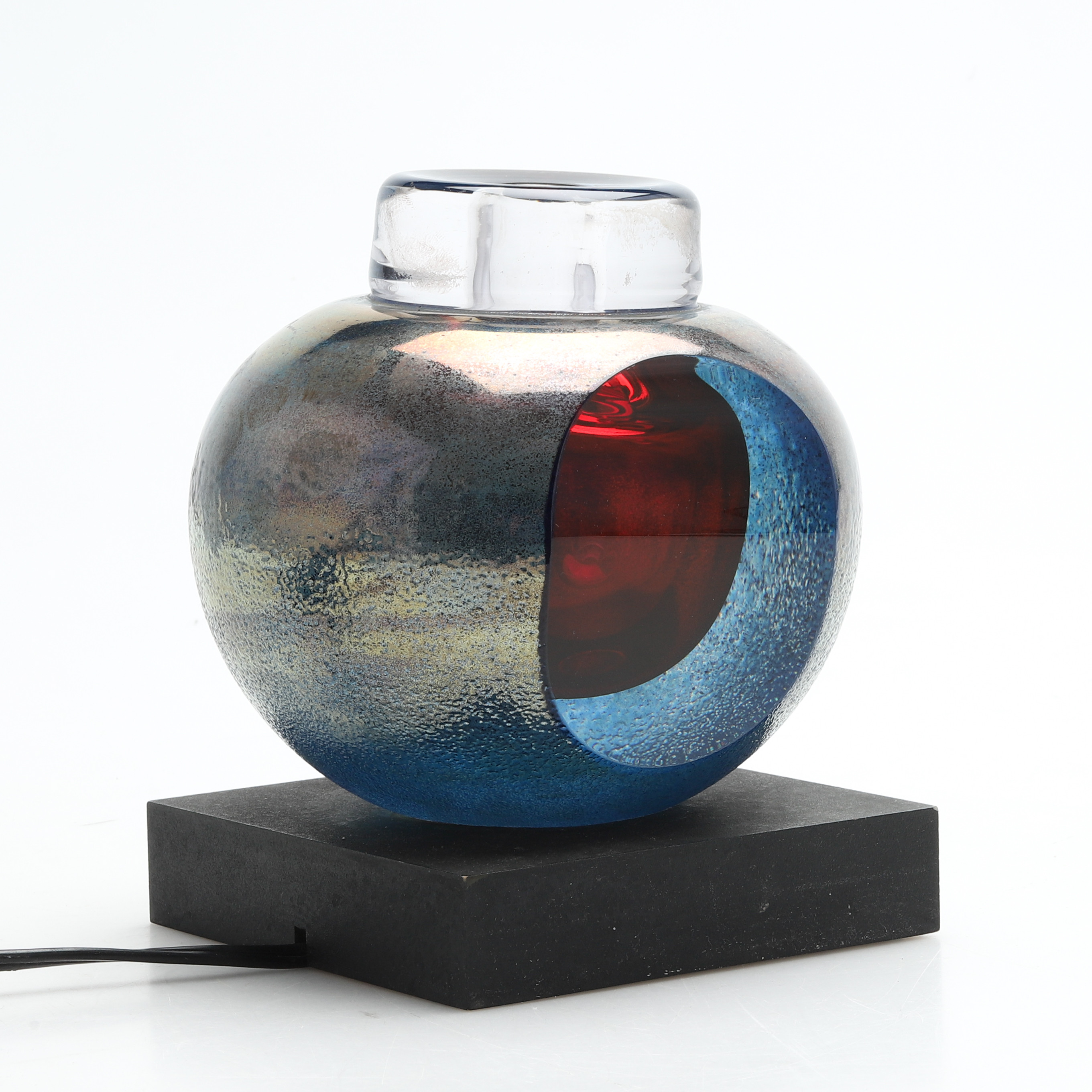 MIKAEL AXENBRANT. "Cos", konstglas, Strömbergshyttan, Ateljé.