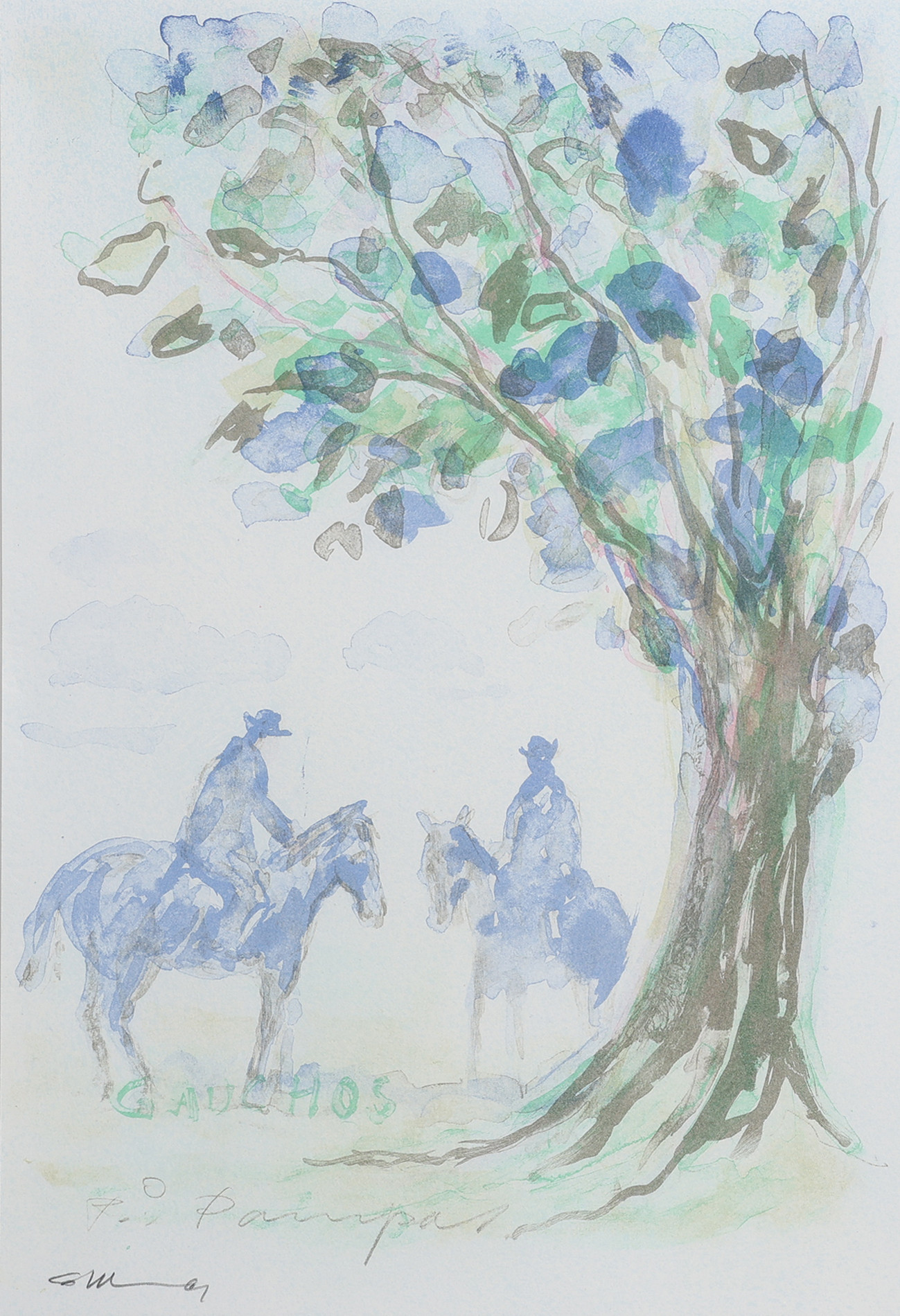 GÖSTA WERNER. "GAUCHOS".