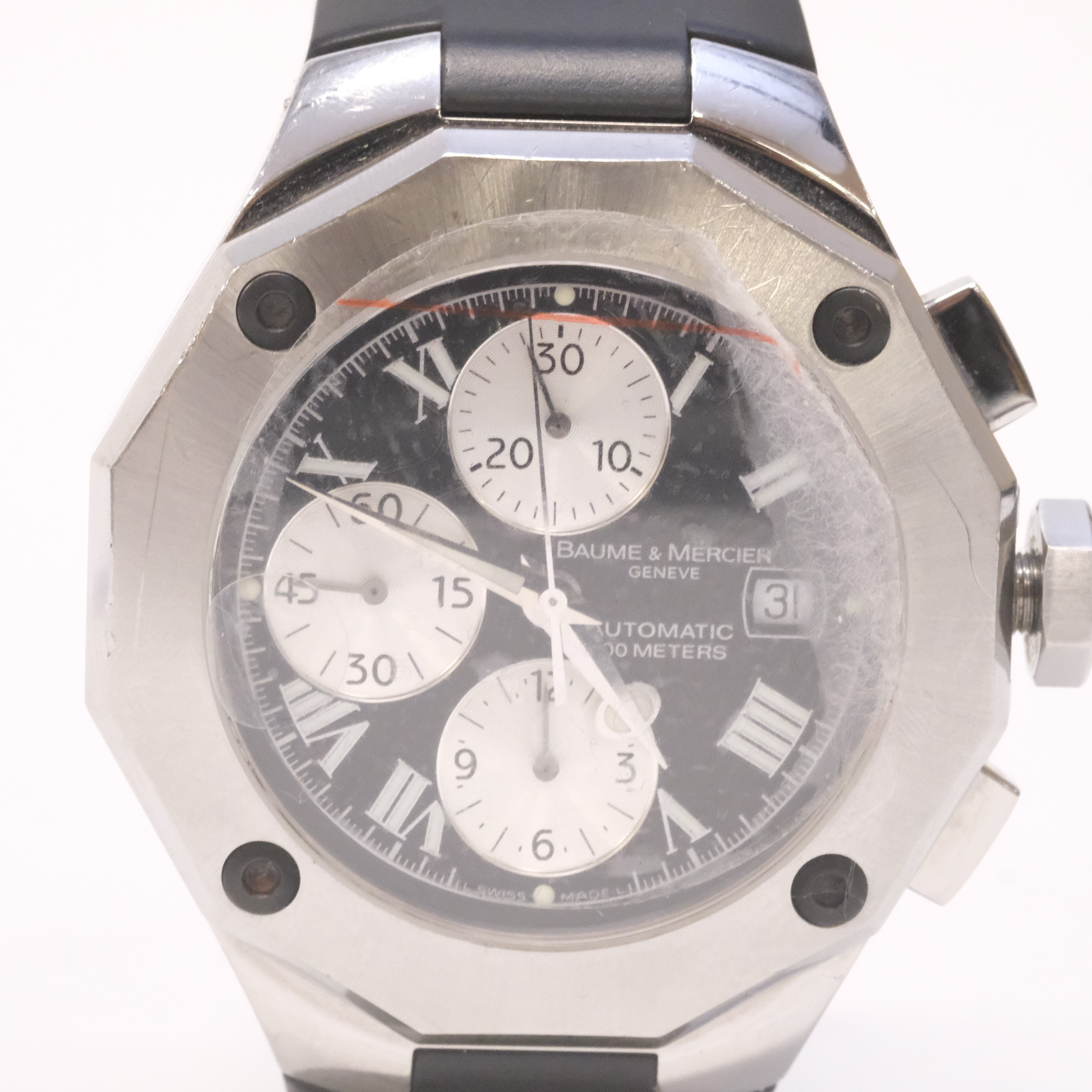 ARMBANDSUR, BAUME & MERCIER, "RIVIERA", KRONOGRAF, AUTOMAT.