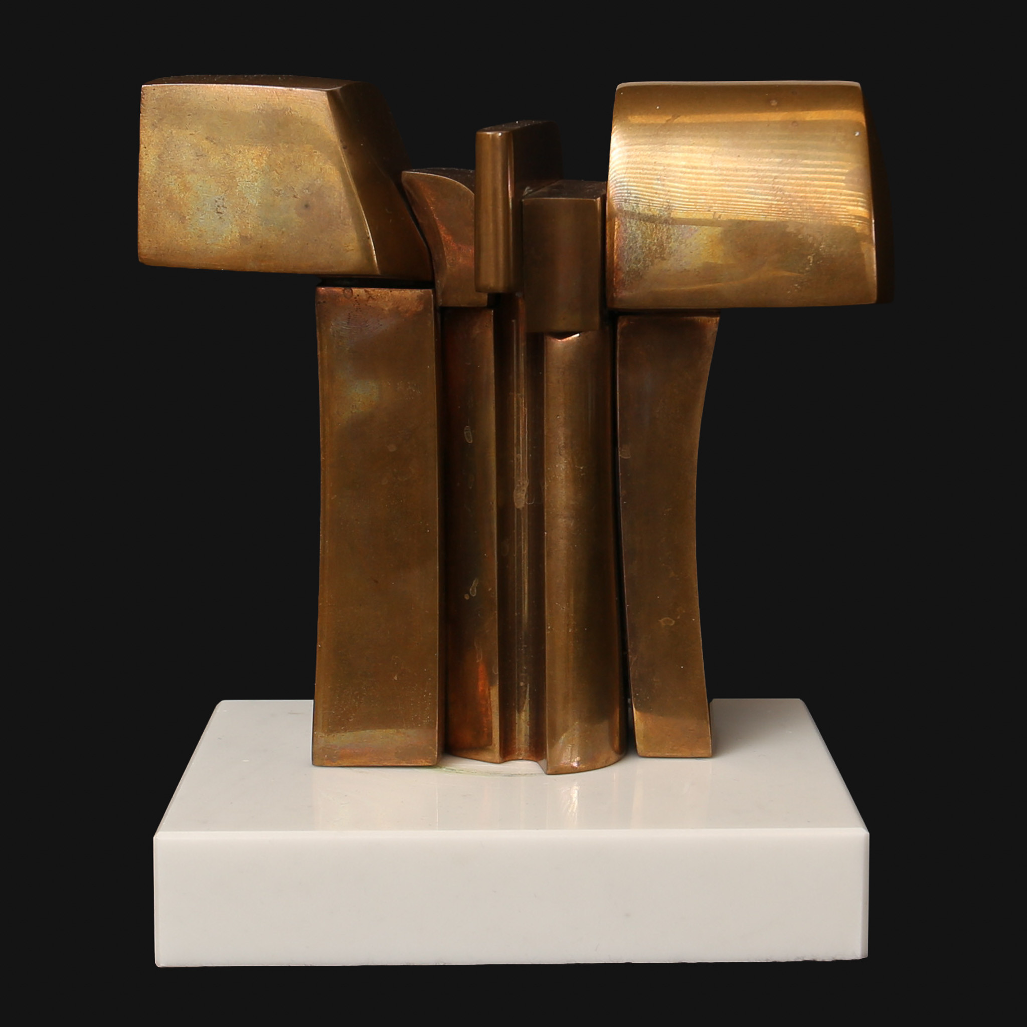 JOSÉ LUIS SANCHES. SKULPTUR, MÄSSING. signerad, numrerad.
