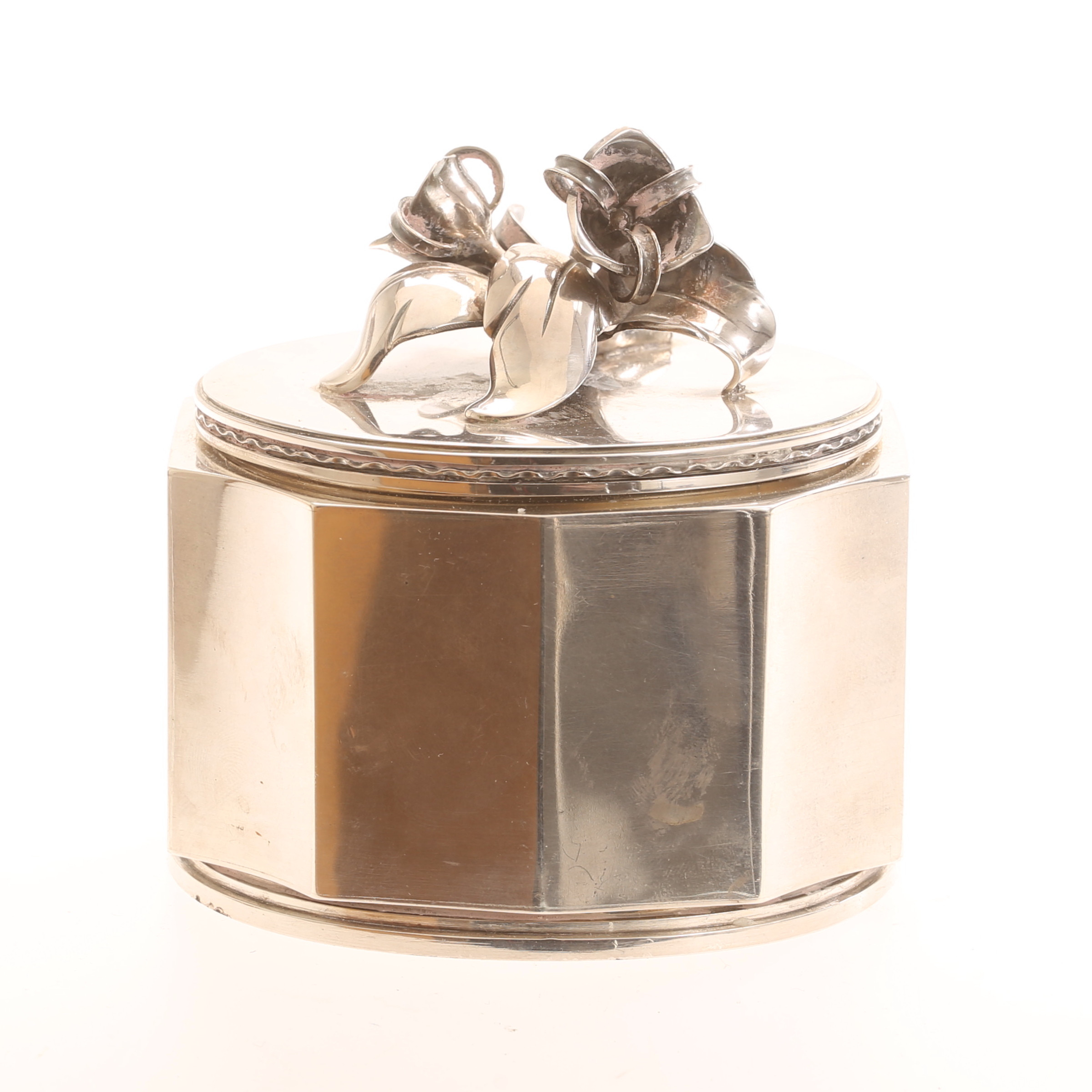 ERIK FLEMING. Sockerskål, sterlingsilver, atelier Borgila, Stockhom 1946.