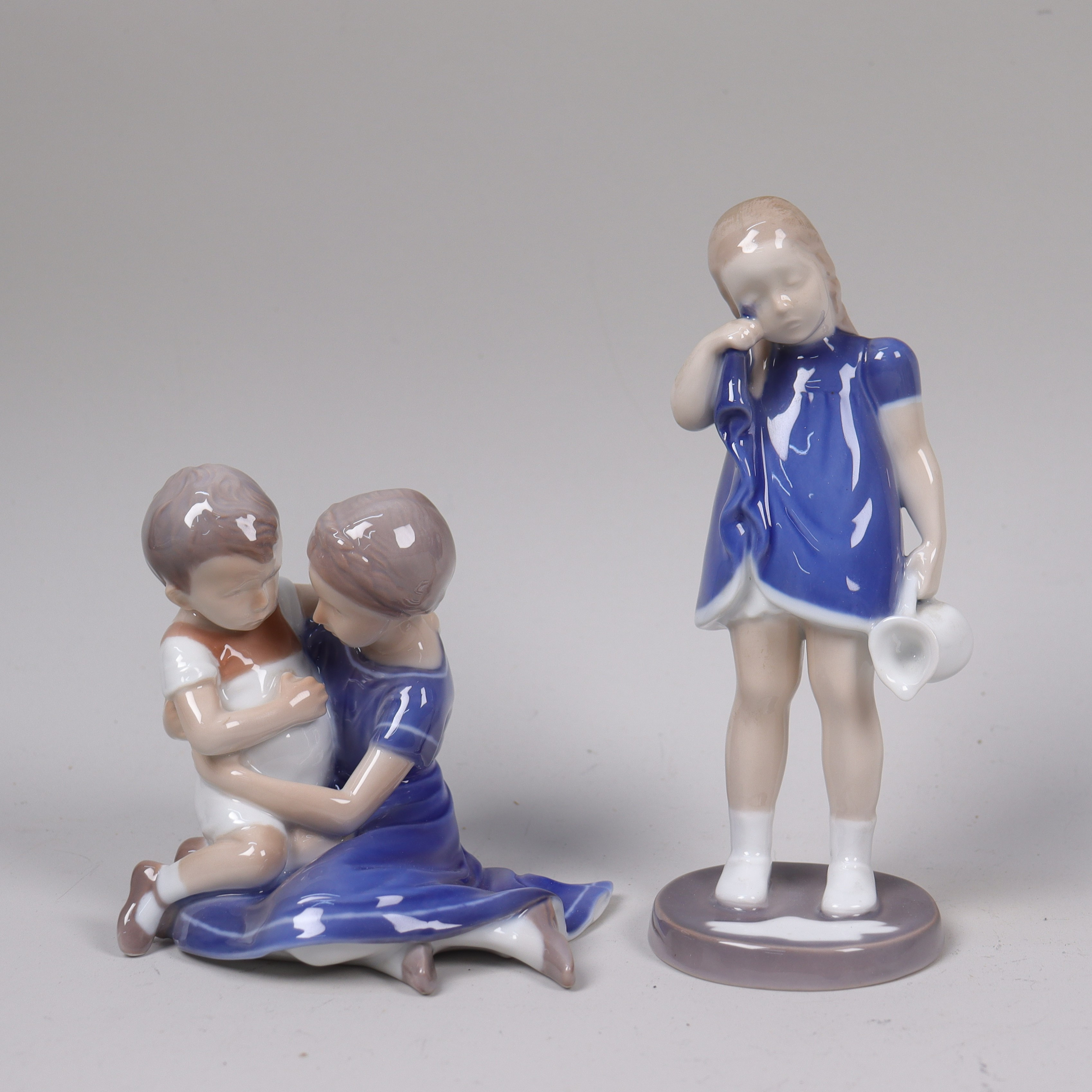 INGEBORG PLOCKROSS IRMINGER & CLAIRE WEISS. figuriner, Bing & Gröndahl, #2246 och #1568, Danmark, 2 st.