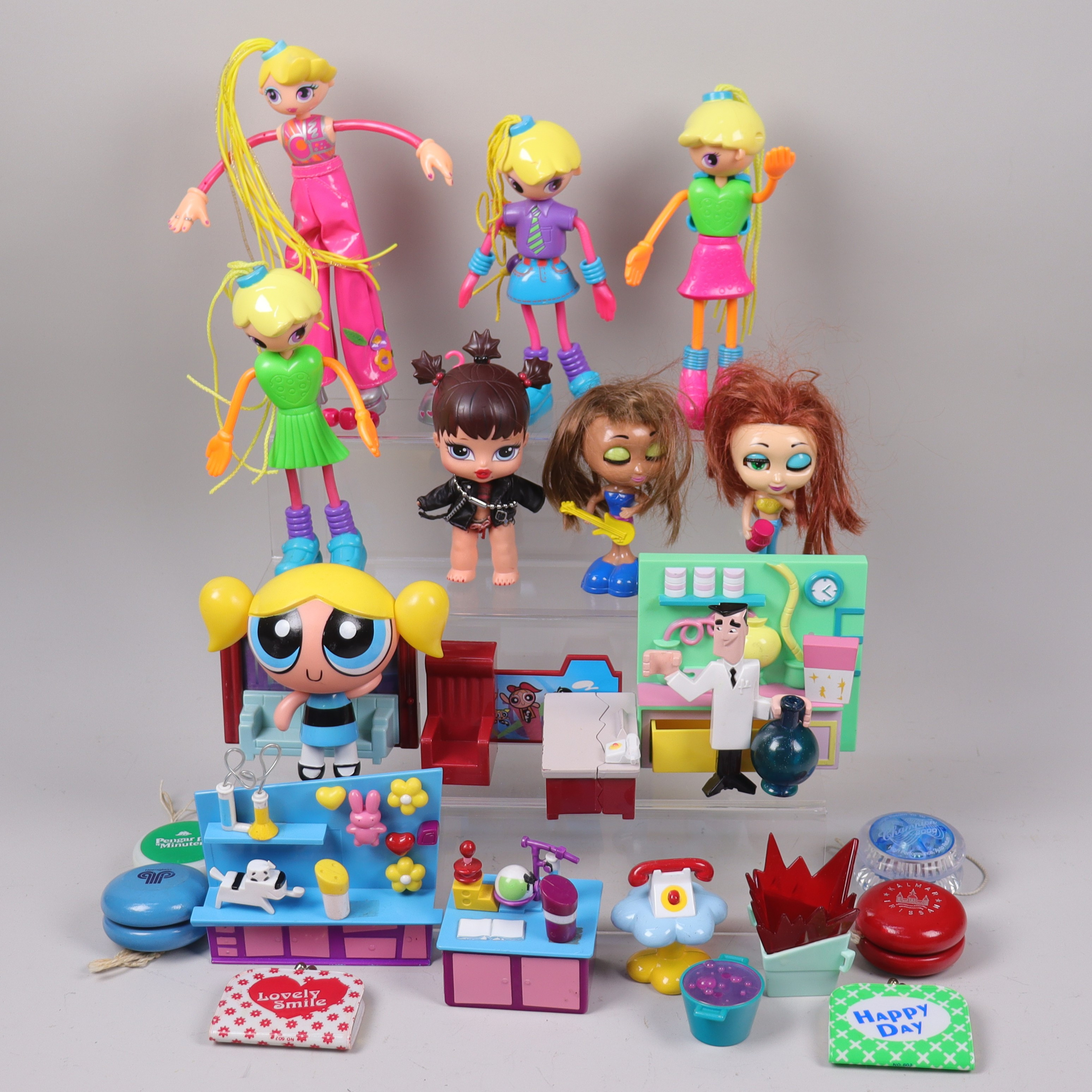 LEKSAKER, figurer, Betty Spaghetty, Bratz Twiins Babyz, Bratz Diva Starz, Powerpuff Girls samt tillbehör.