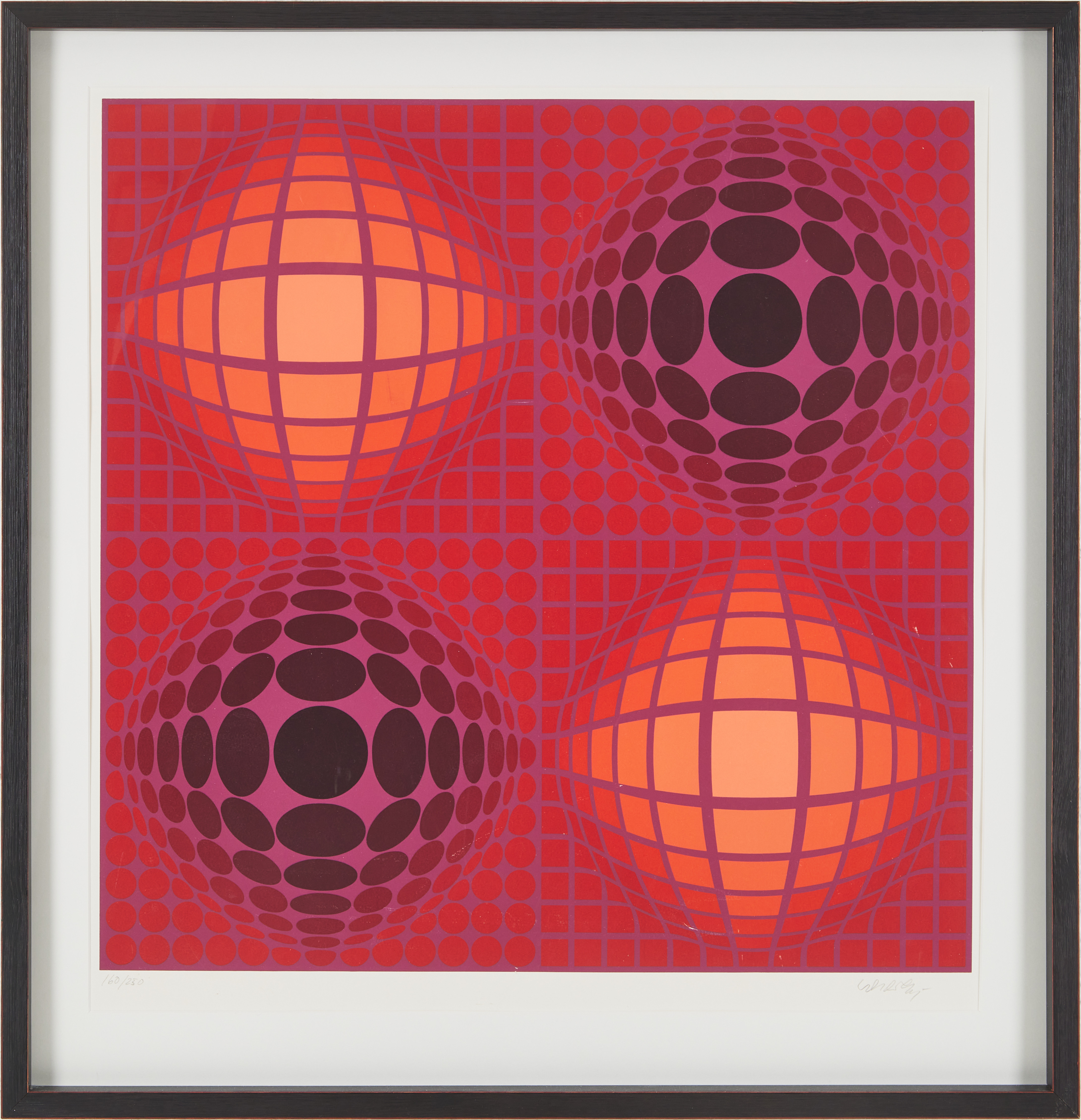 VICTOR VASARELY. Gaia I, färgserigrafi, 160/250, signerad.