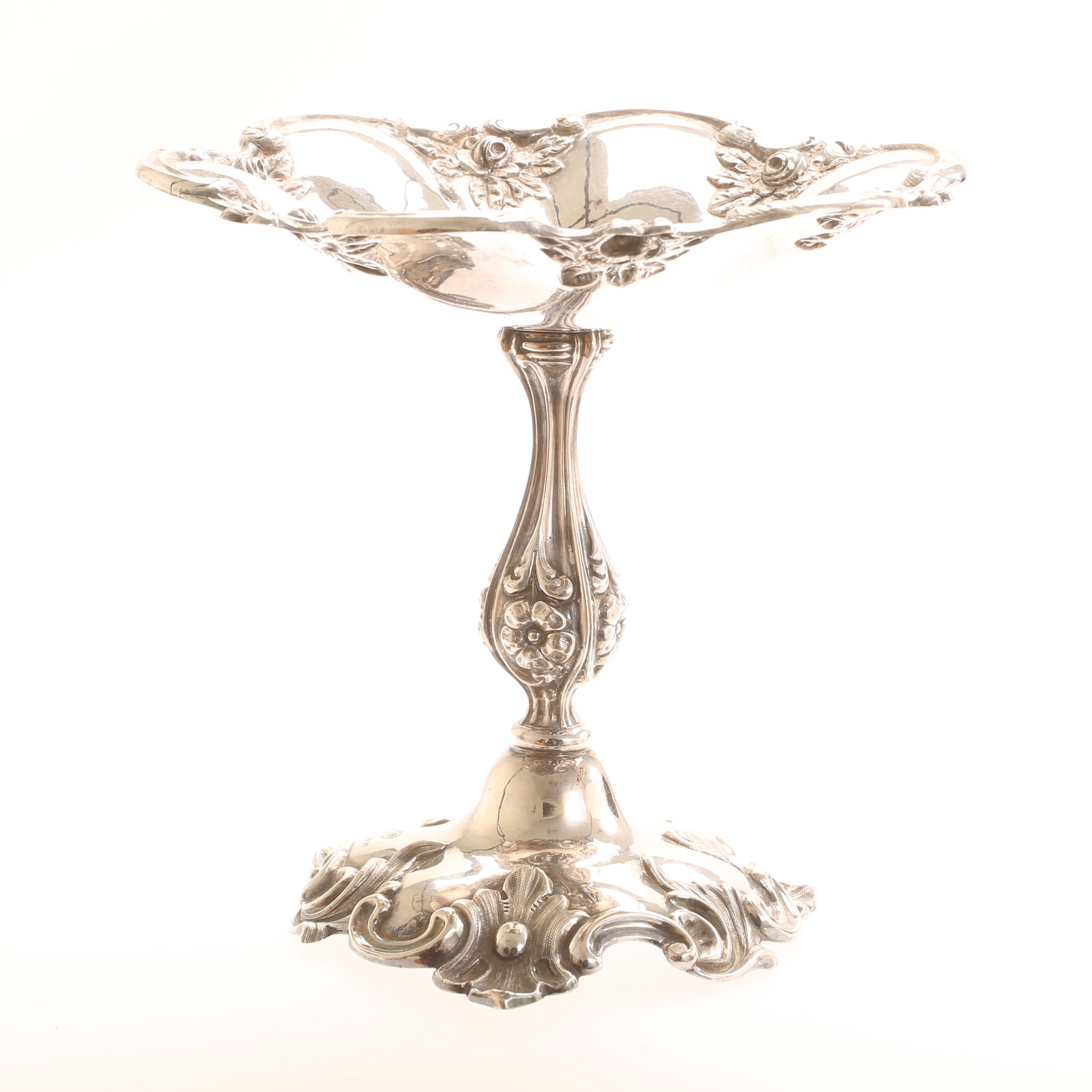SKÅL på fot, silver, Stockholm 1864.