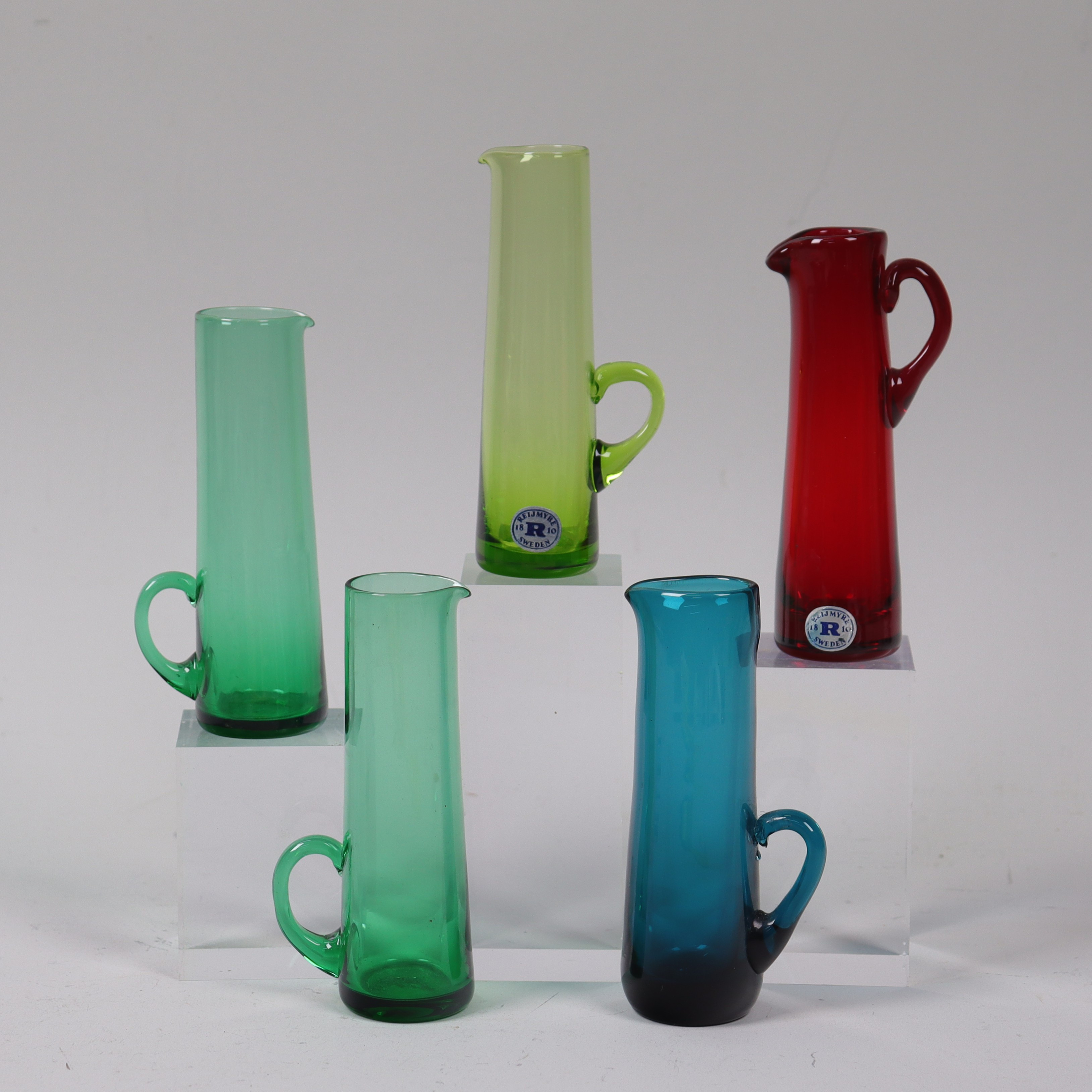 MINIATYRKANNOR, Reijmyre Glasbruk, glas, 5 st.