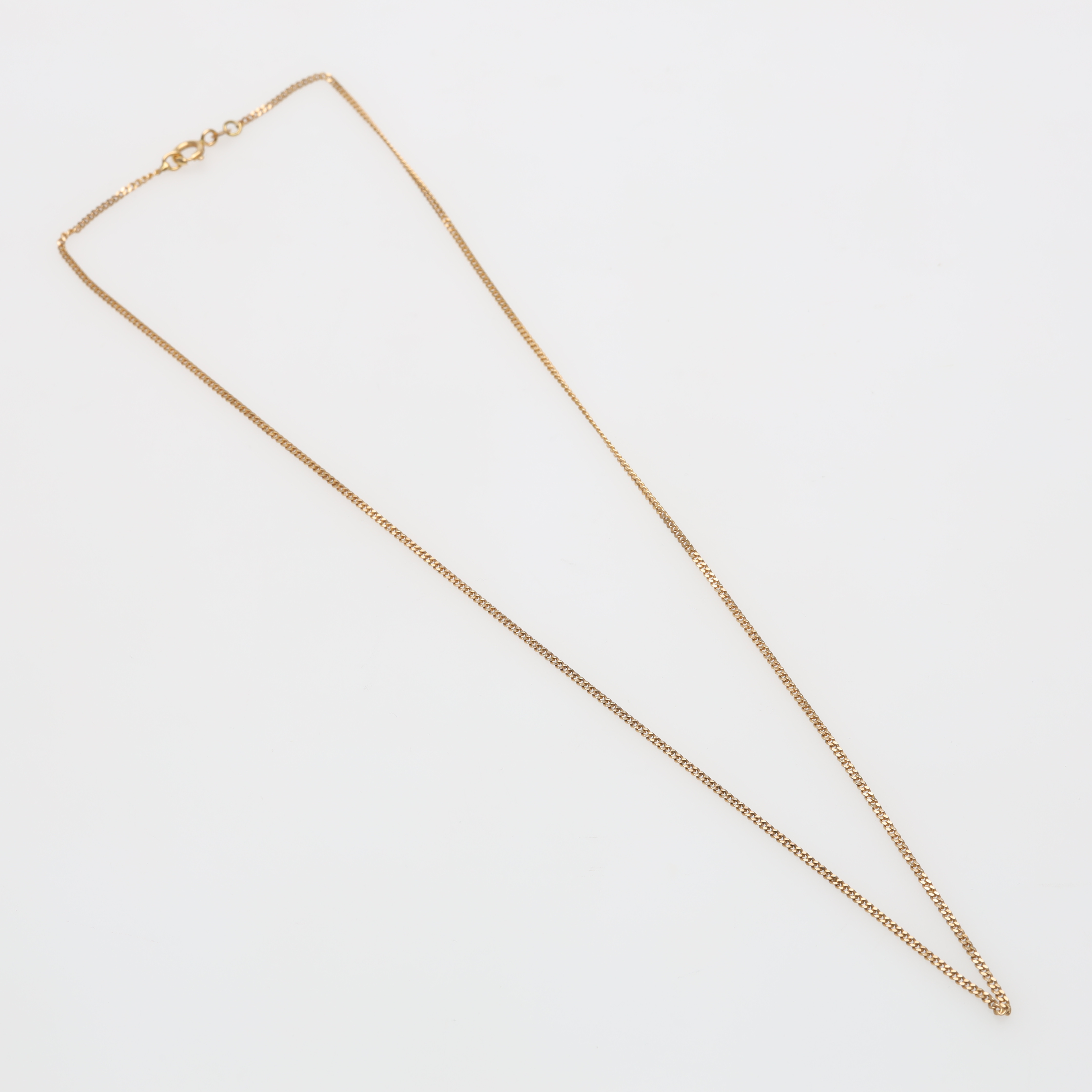 HALSKEDJA pansar 18K guld vikt ca 6,3 gram.