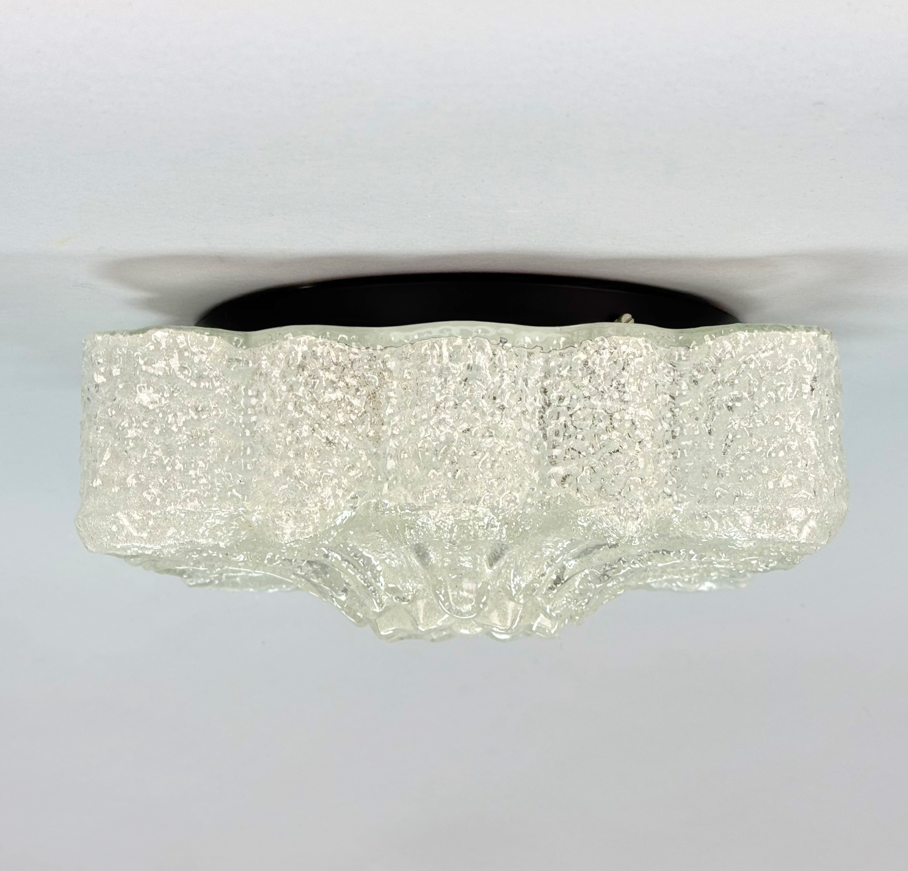 PLAFOND - Tak eller vägglampa, glas 1960-tal.