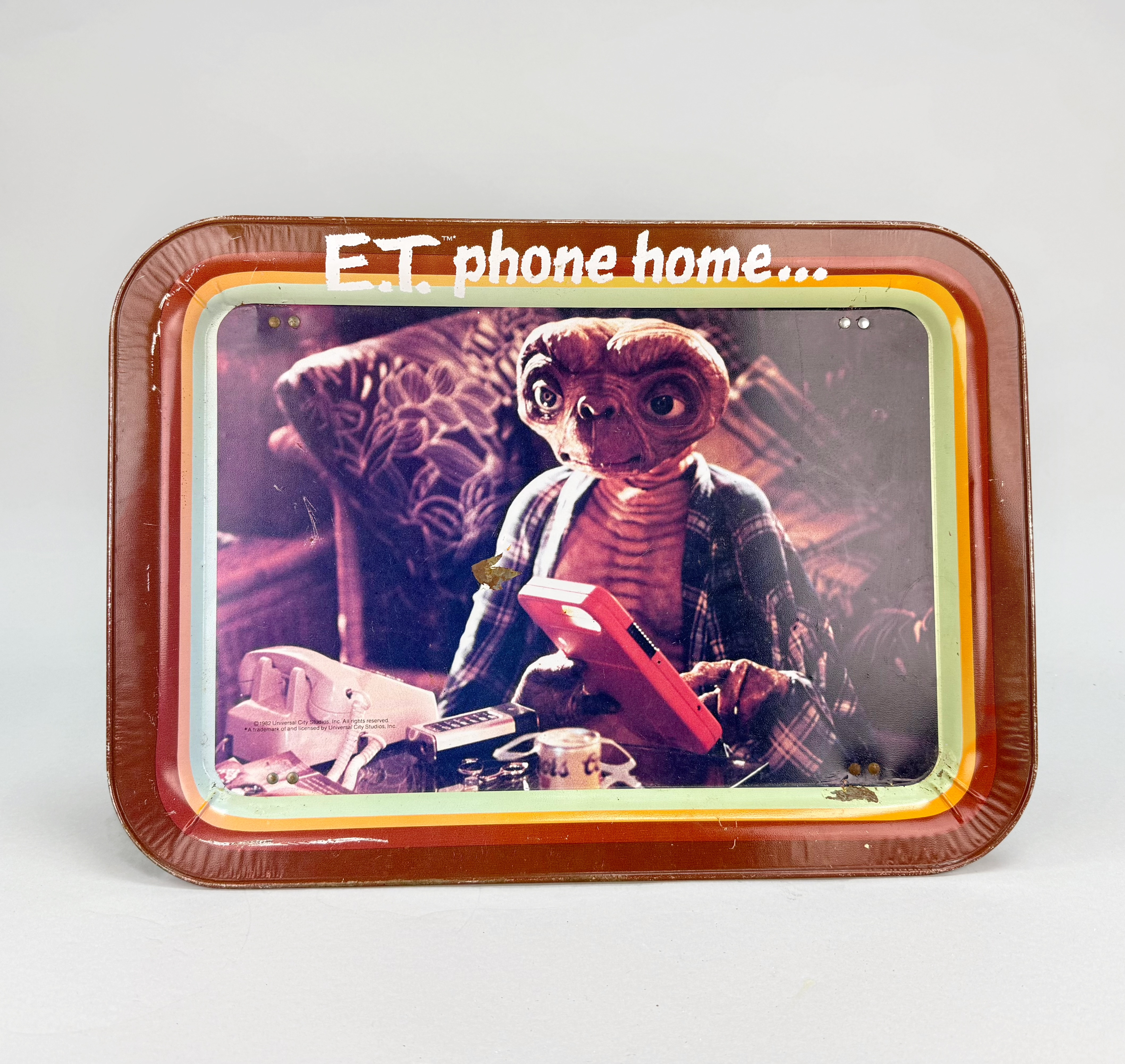 BRICKBORD - E.T phone home, plåt, 1980 tal.