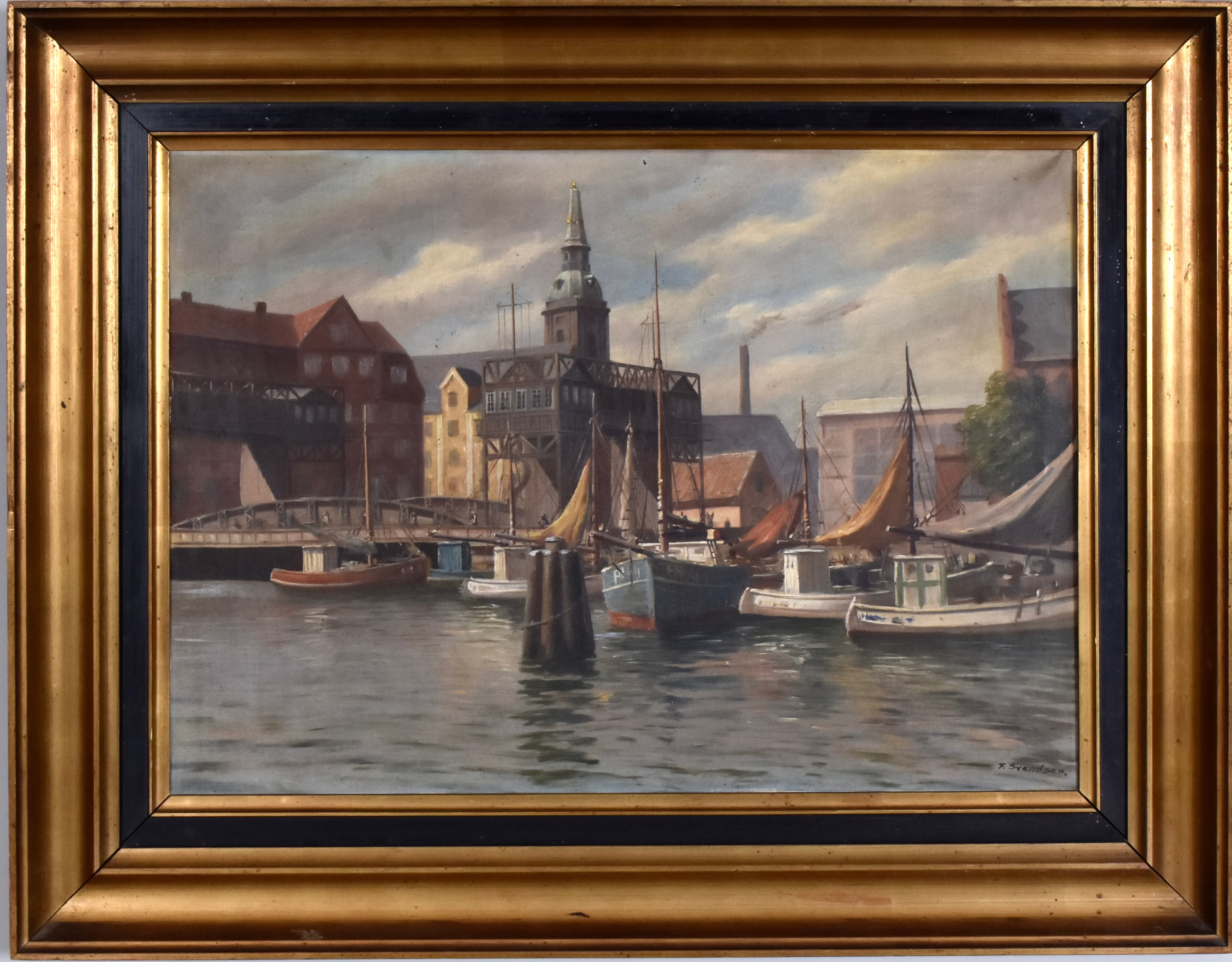 FREDERIK WILHELM SVENDSEN. Olja på duk.