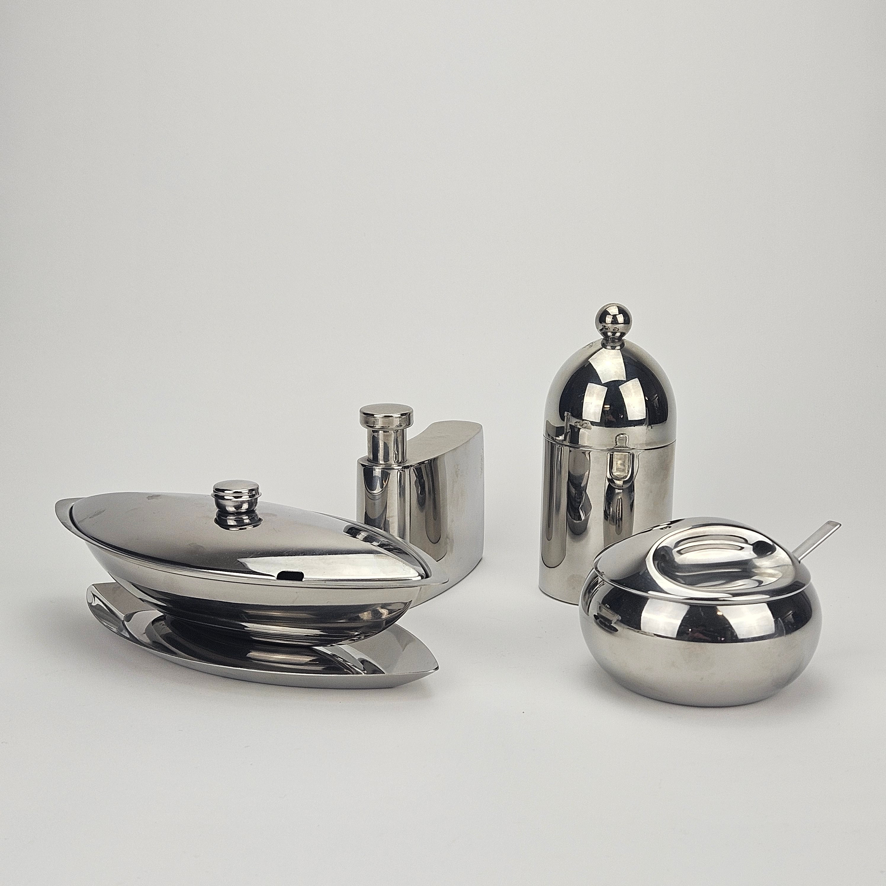 ROSTFRIA FÖREMÅL, 5 delar, Alessi, Georg Jensen, OPA och Tramotina.