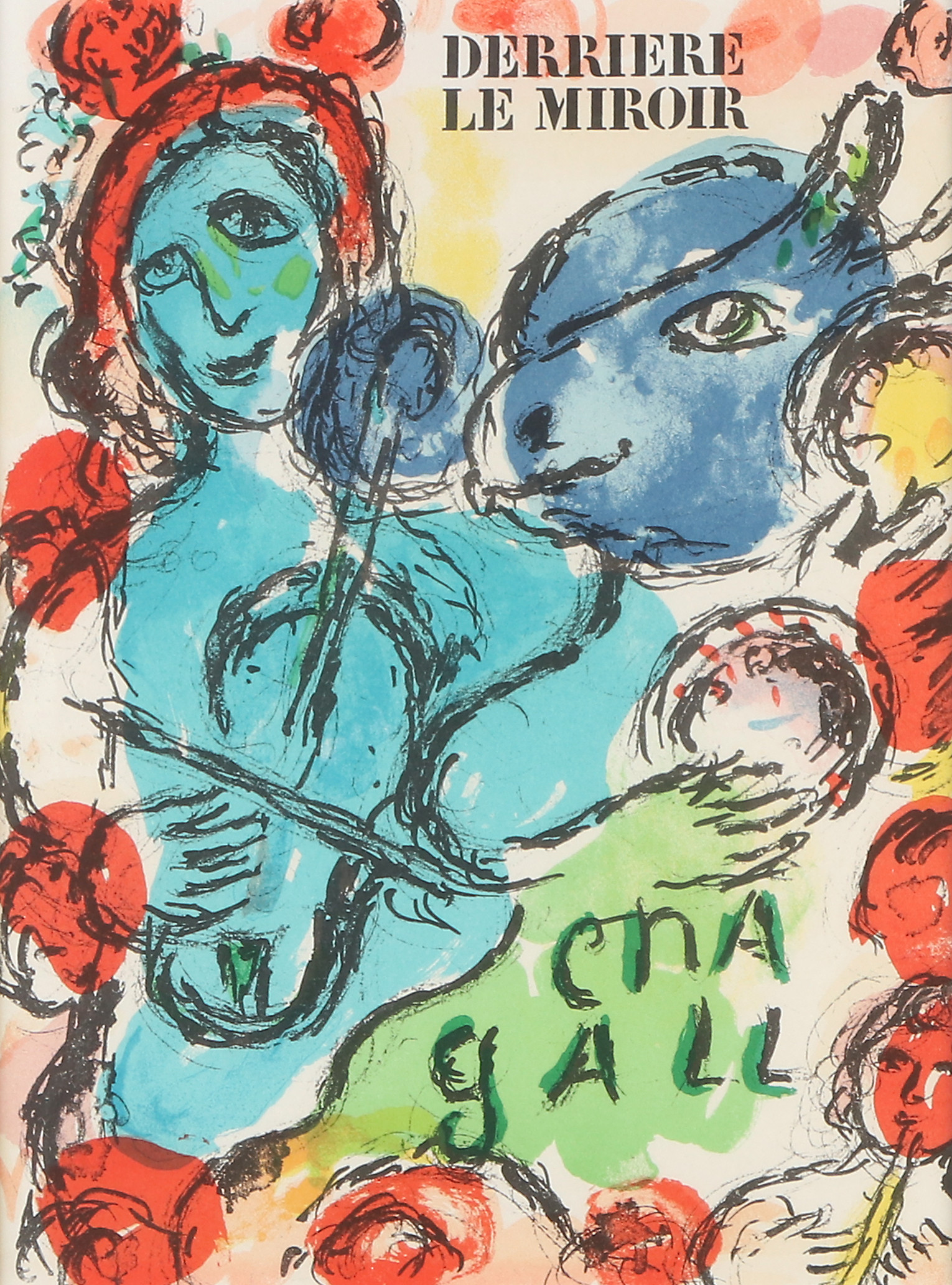 MARC CHAGALL. Litografi. Ur Derriere le Miroir.