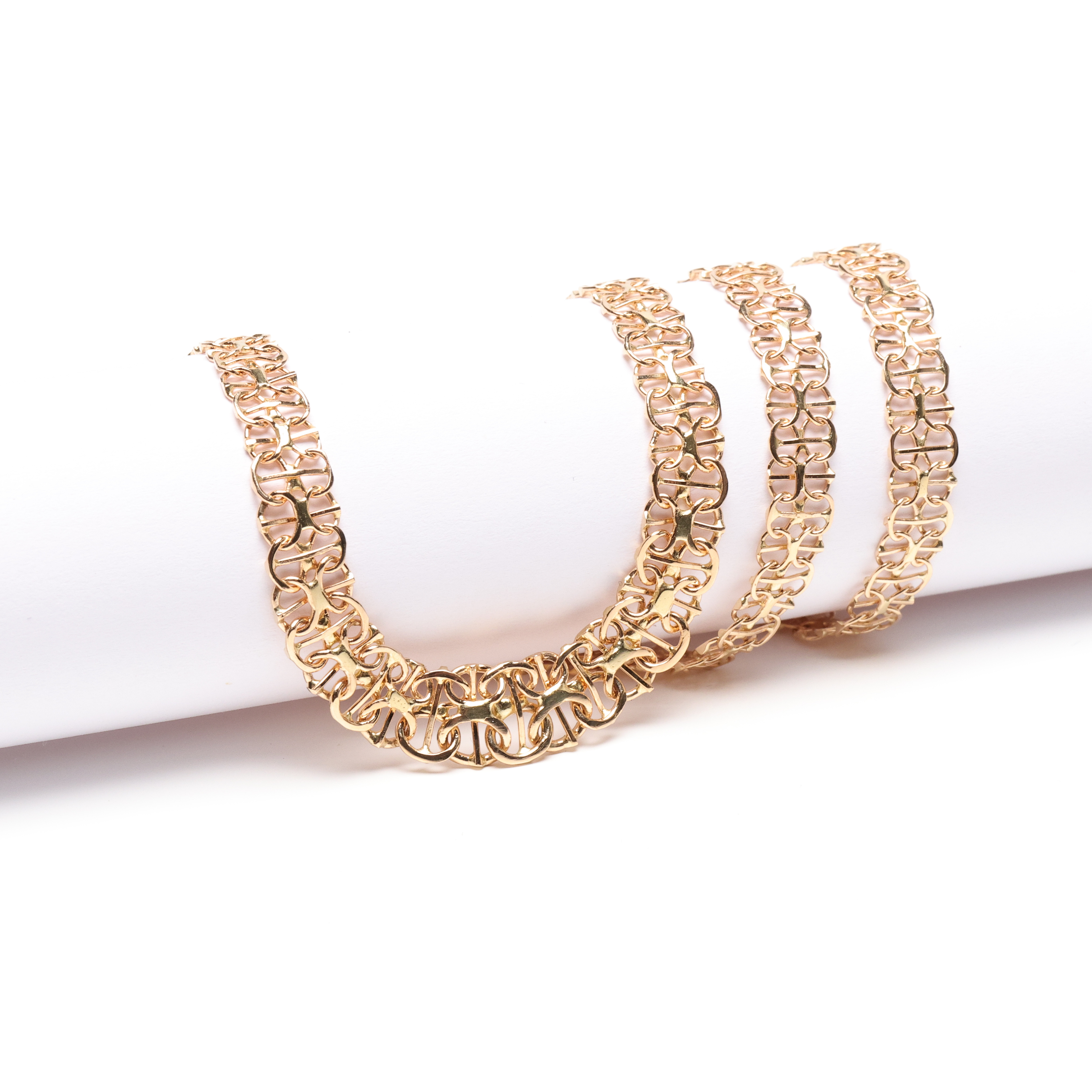 COLLIER, 18k guld, x-länk, vikt 12 gram.