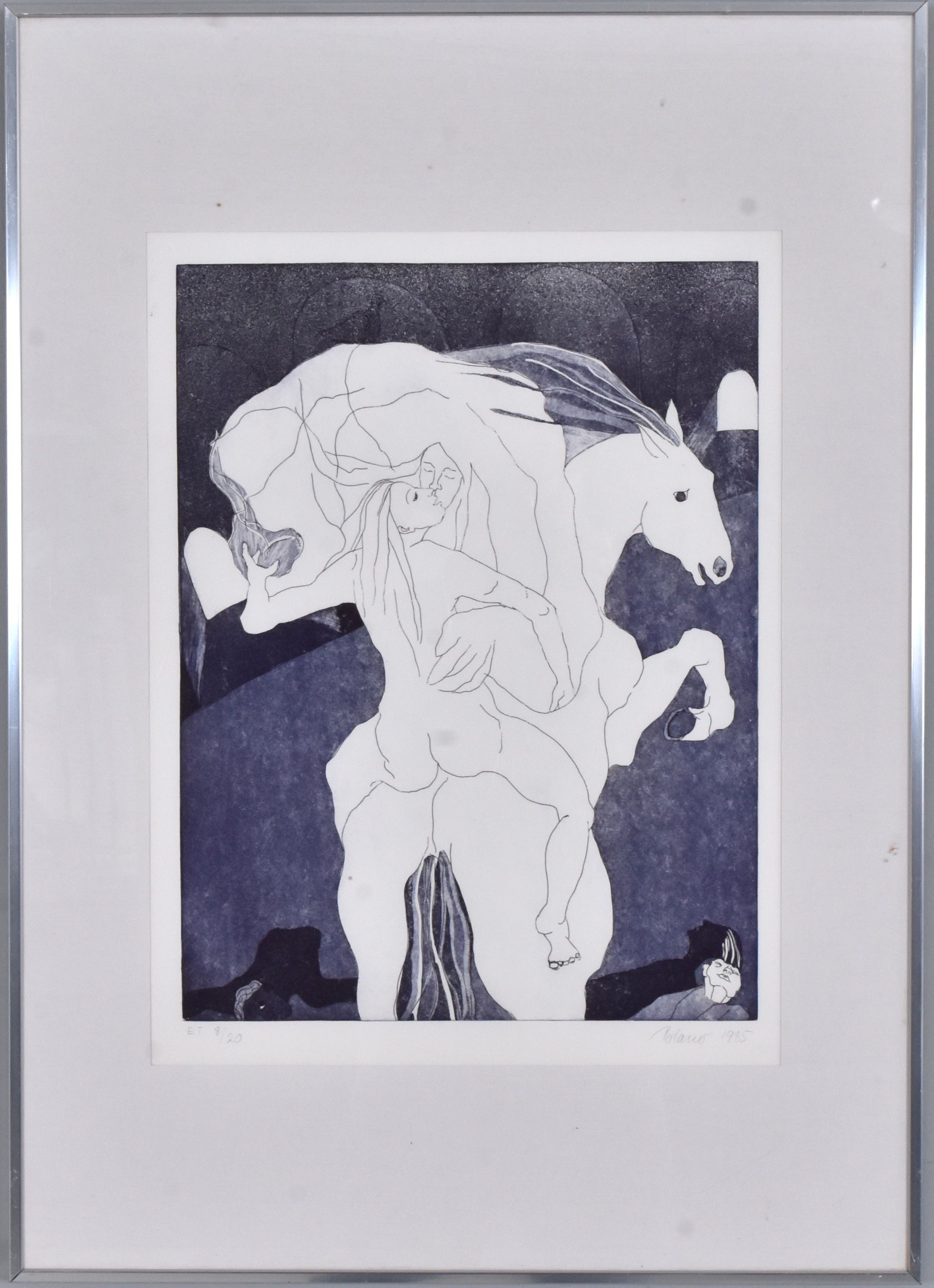 BENTE POLANO (DANMARK, FÖDD 1953). Etsnining.