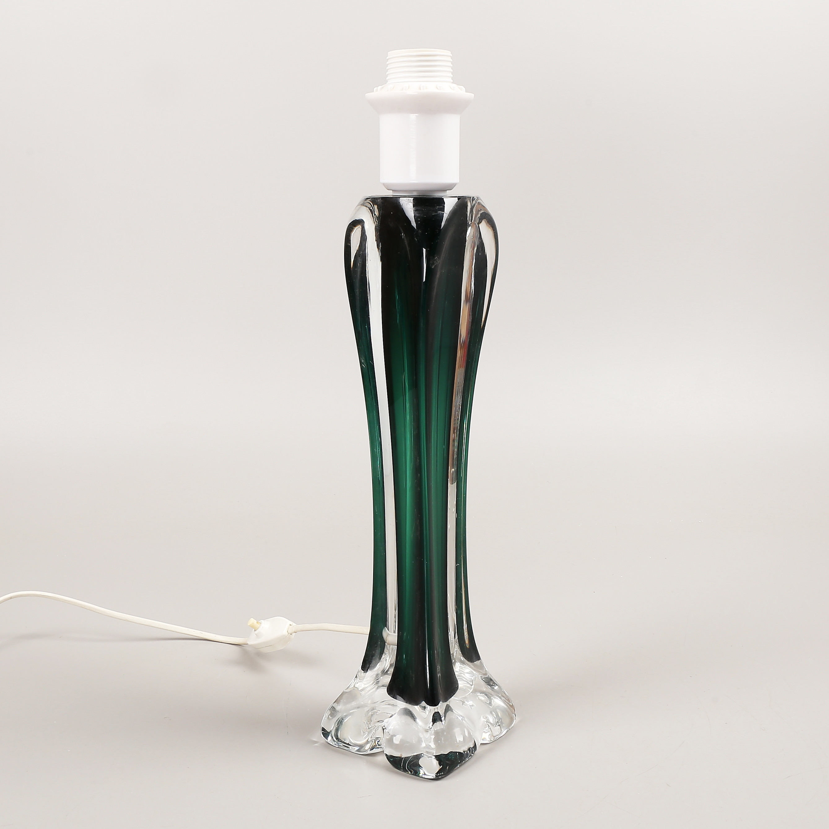 BORDSLAMPA, glas, Flygsfors, Kronobergs Belysning, 1950/60-tal.