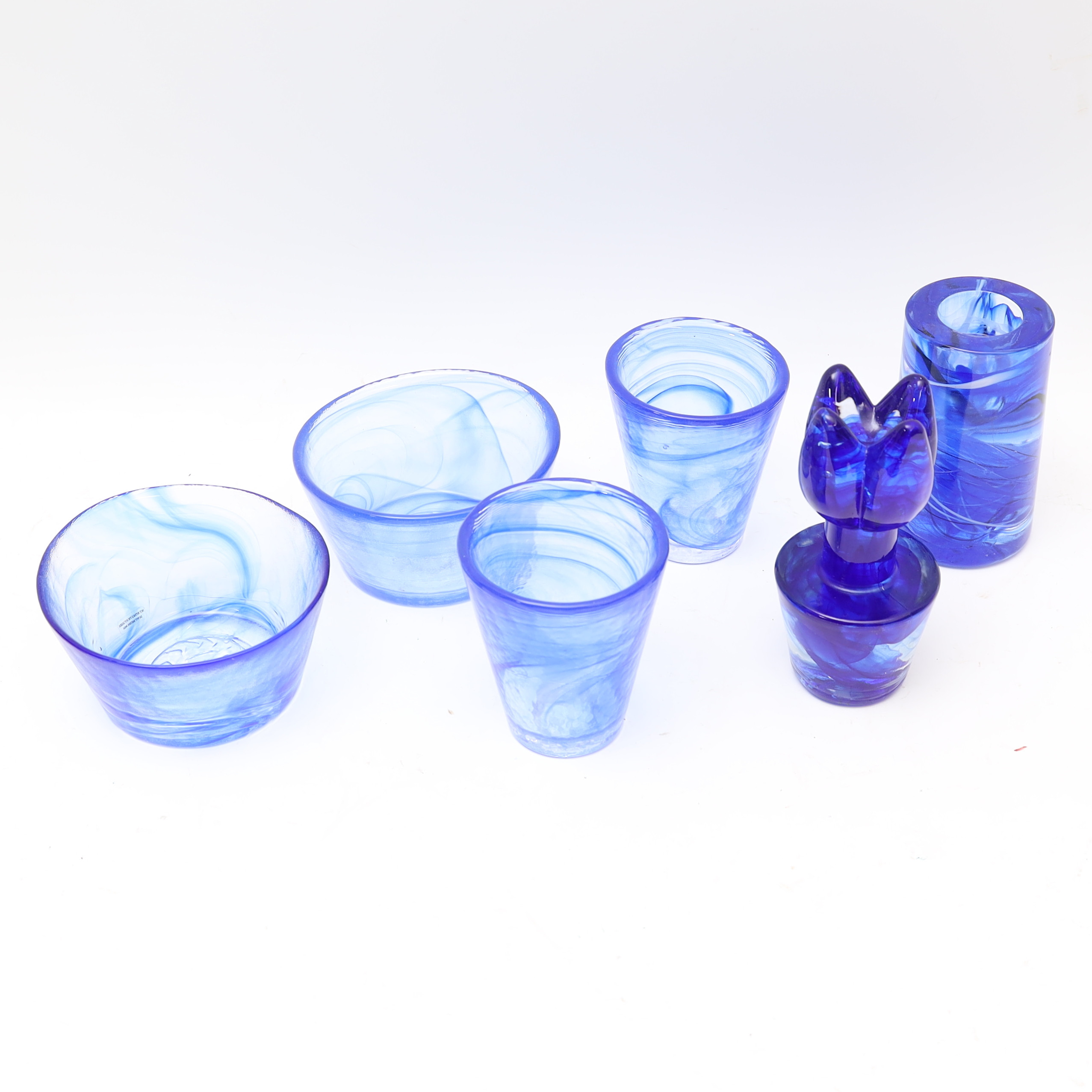 ULRICA HYDMAN-VALLIEN. Glas 6 delar, Atoll samt Mine.