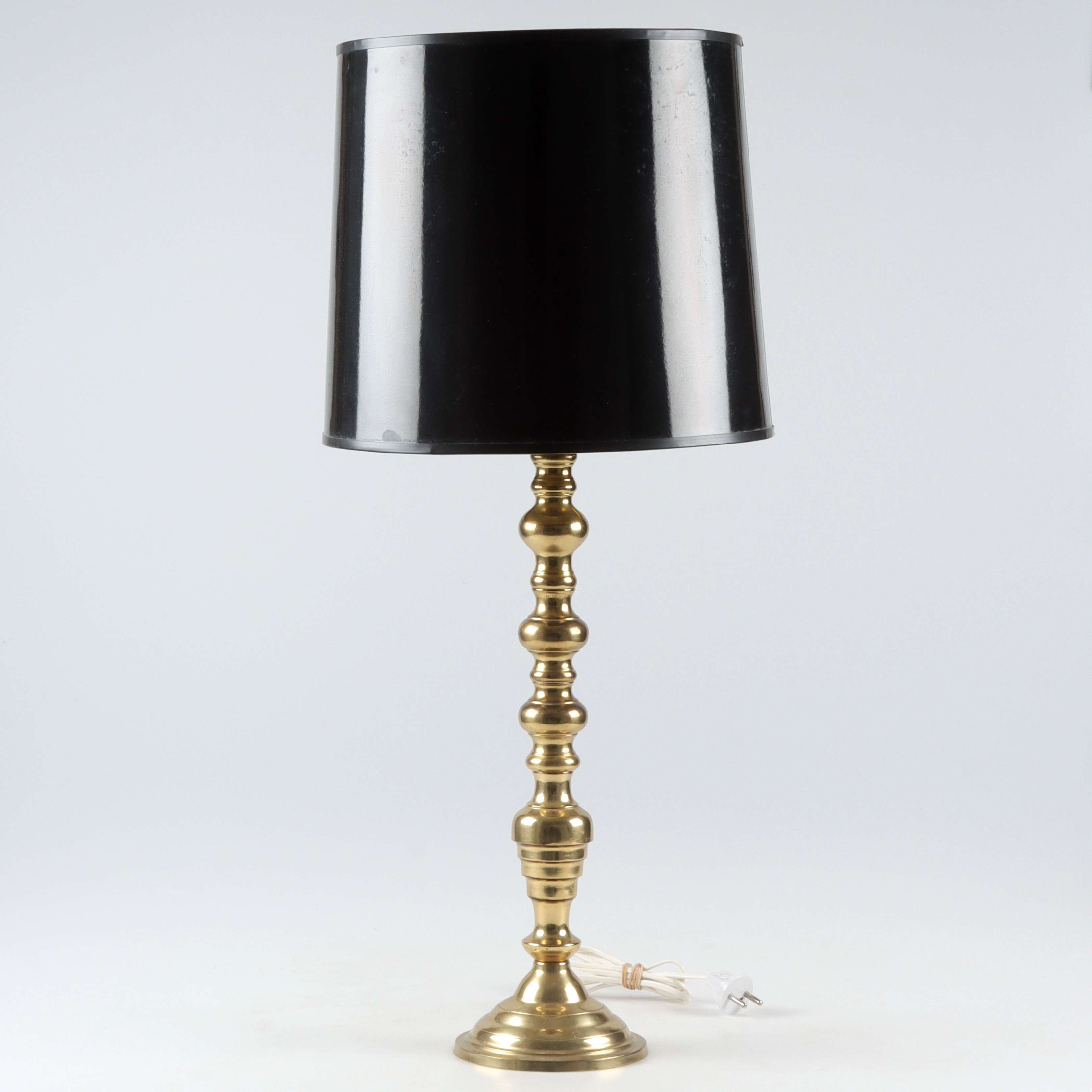 BORDSLAMPA, gulmetall, 1900-tal.