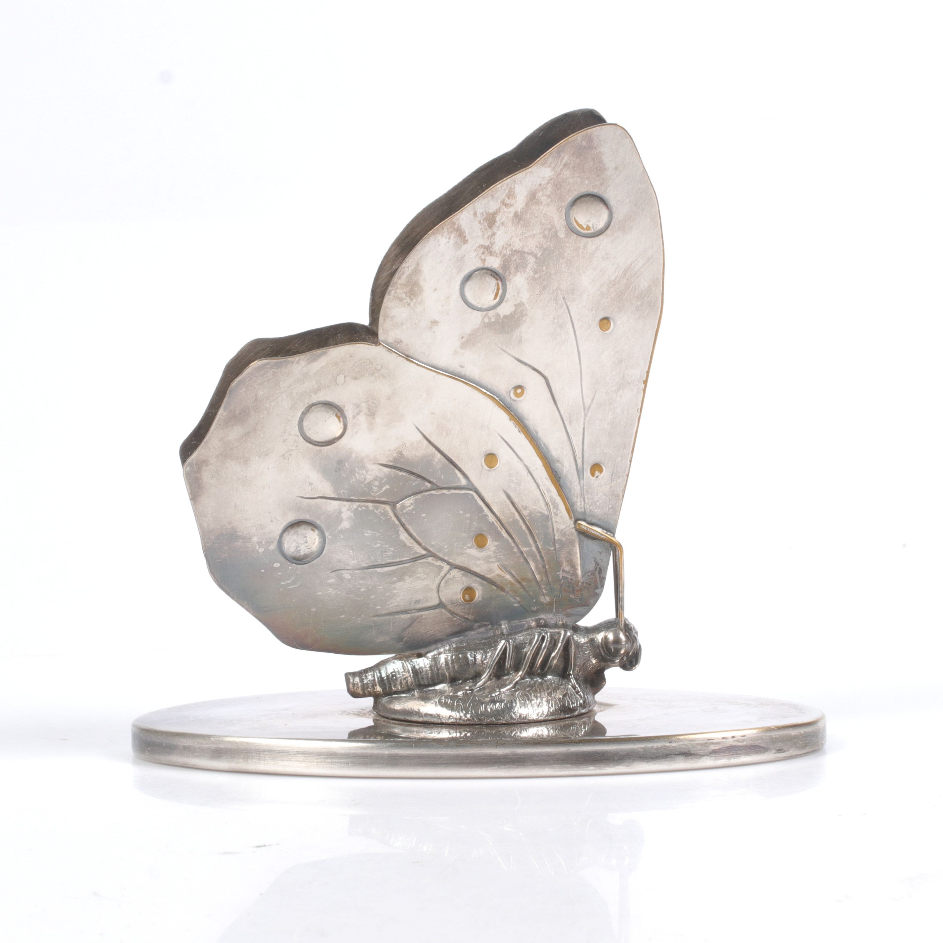 SERVETTHÅLLARE, nysilver. 1900-tal.