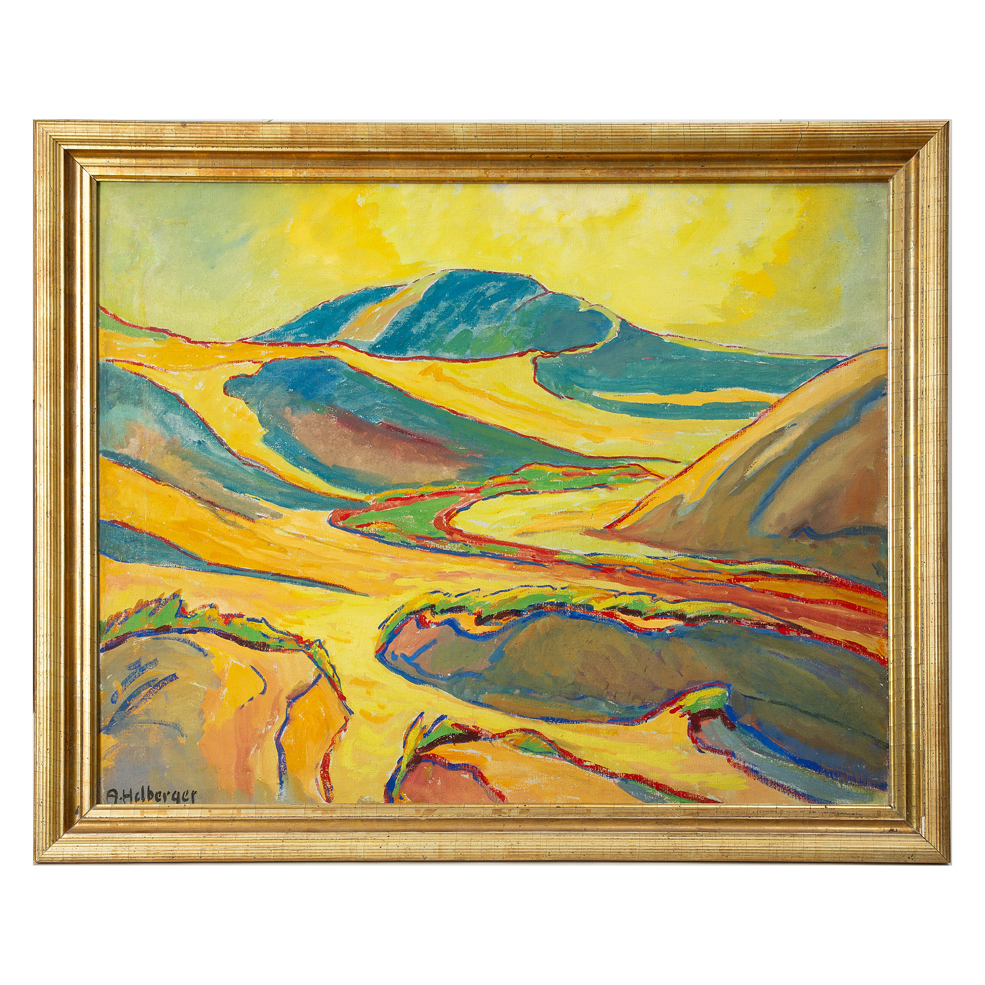 ALFRED HELBERGER. Landskapemotiv.