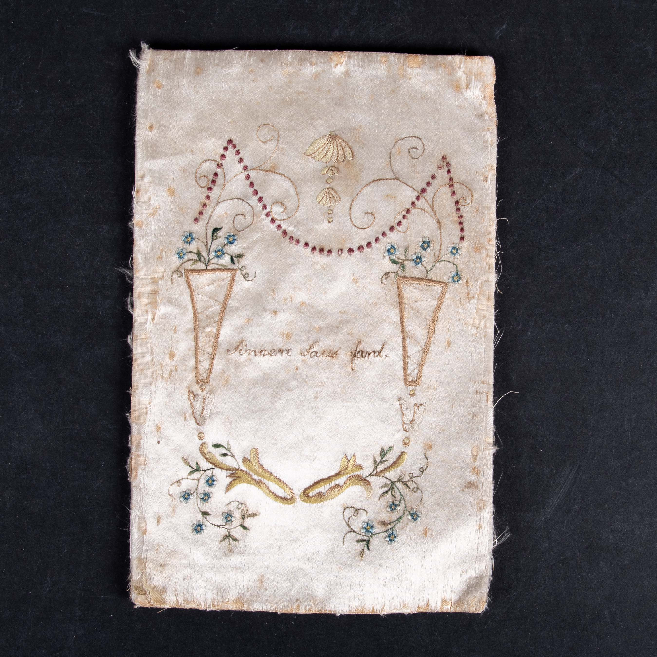 PLÅNBOK SIDEN OMKRING ÅR 1800, GUSTAVIANSK.