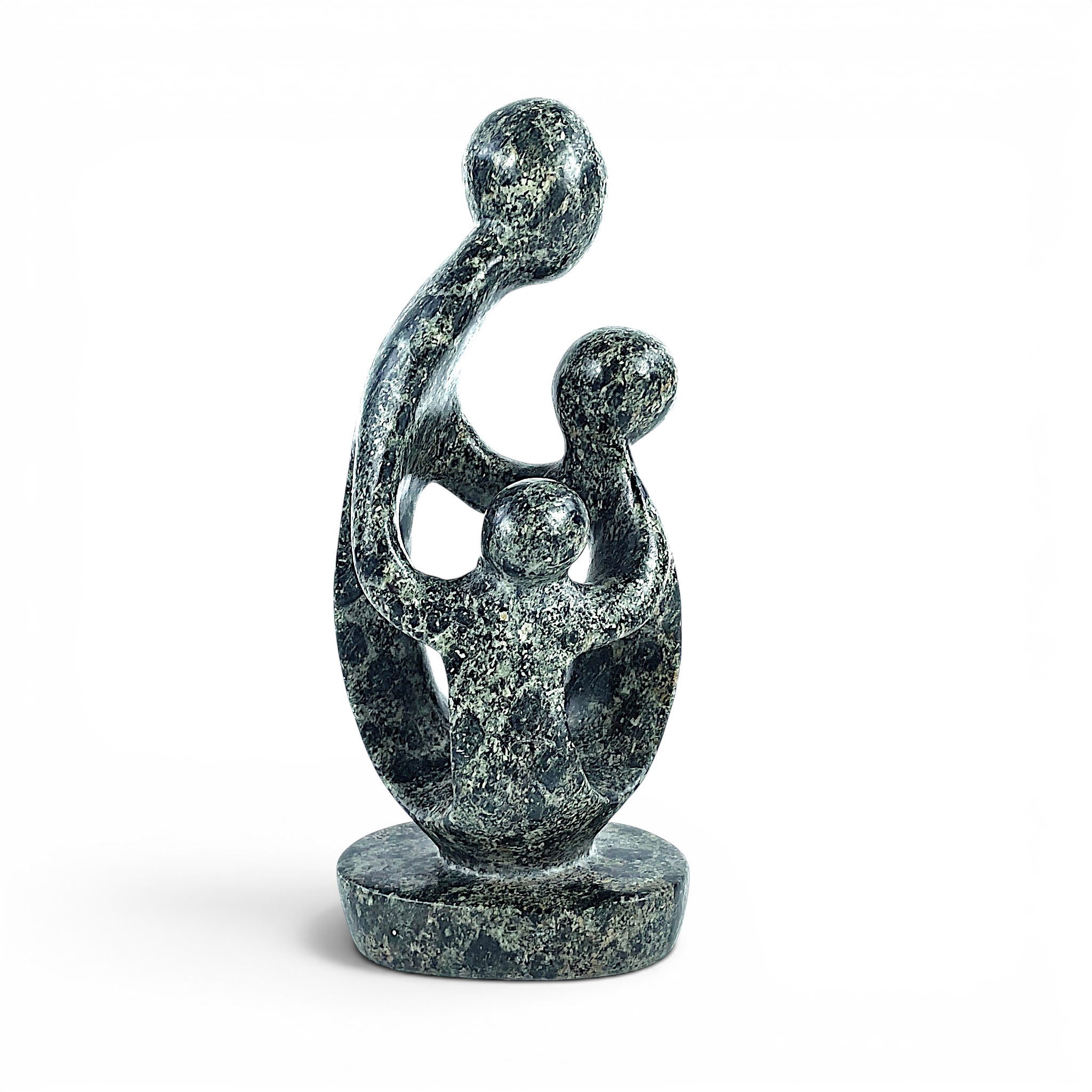 SKULPTUR, sten, tre figurer, Shona art.