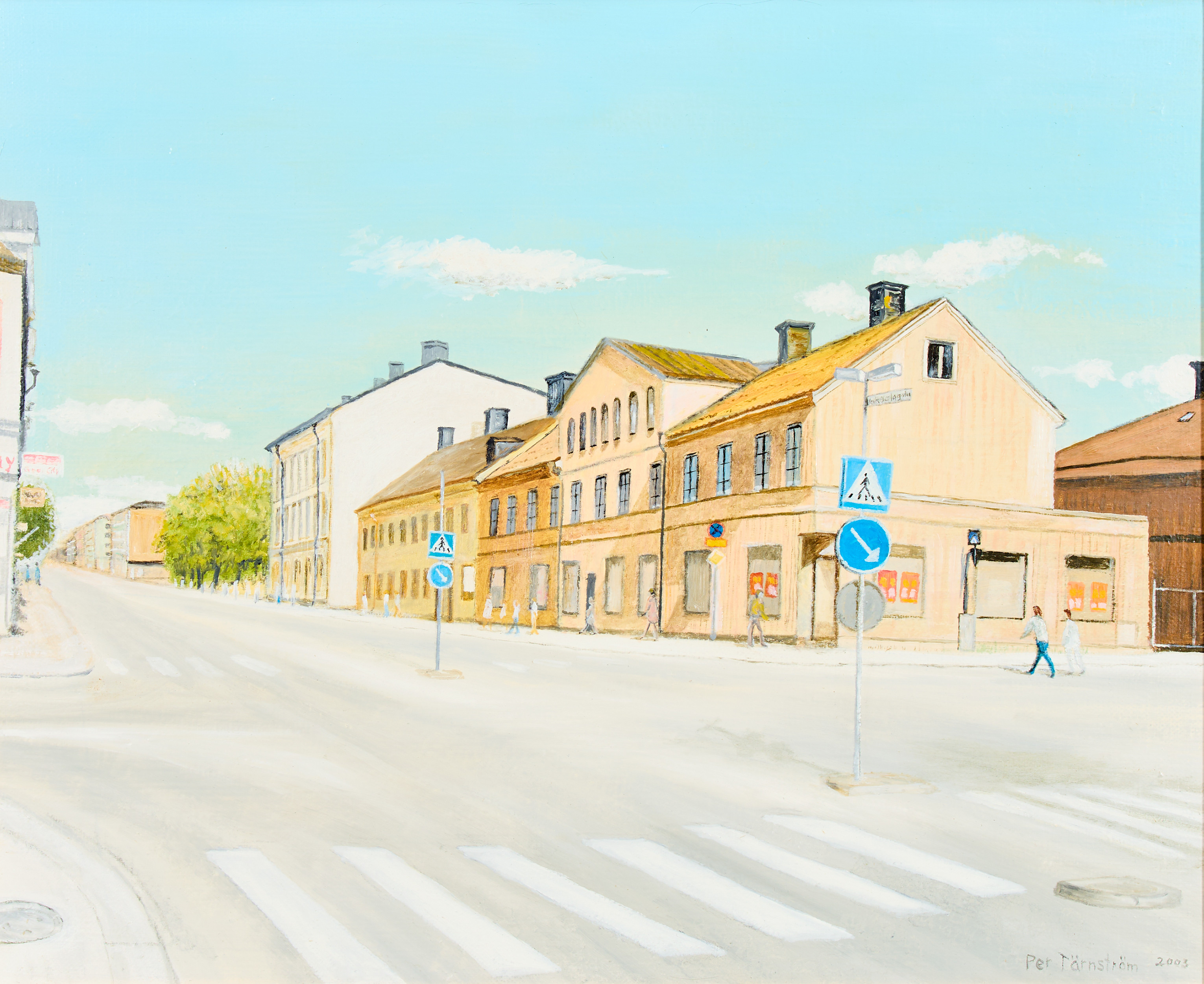 PER TÄRNSTRÖM. "Hörnet Vaksalagatan-Storgatan Uppsala".