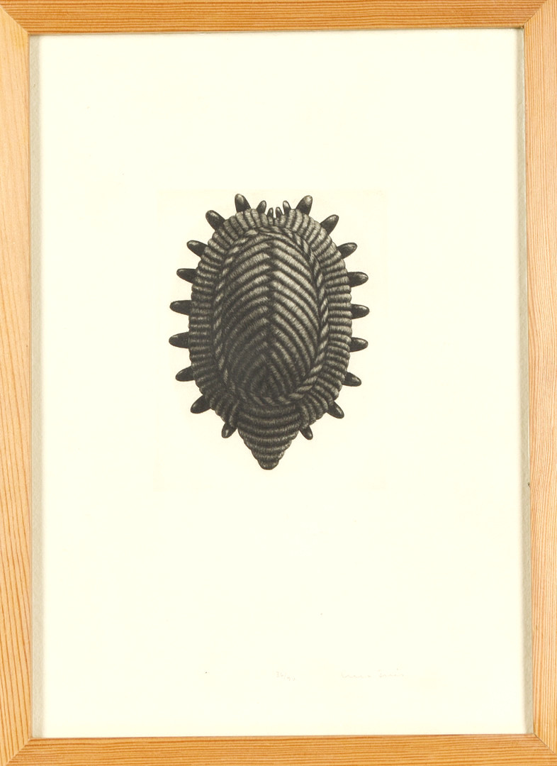 ULLA FRIES. Etsning, Nr 36/90, Signerad.