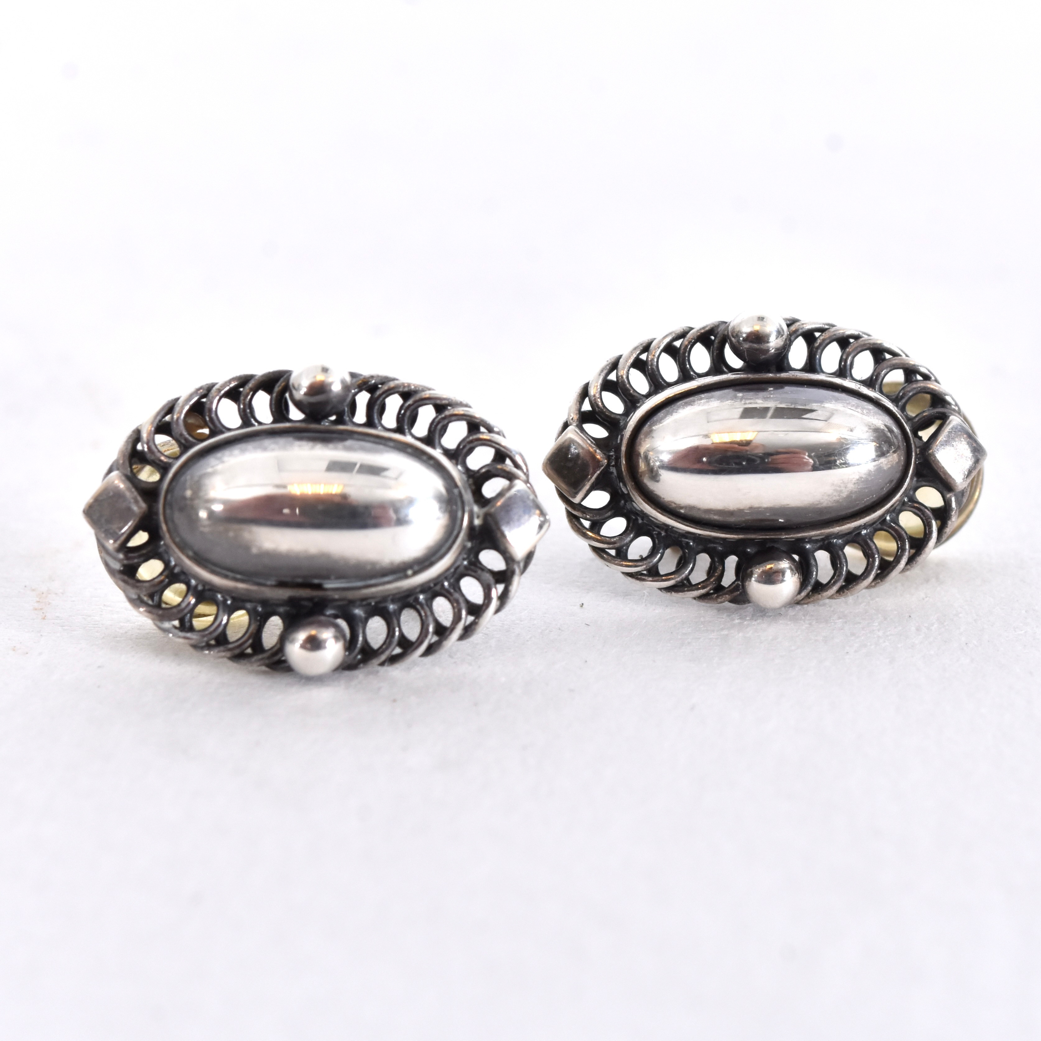 GEORG JENSEN. örhängen 1 par, sterlingsilver.