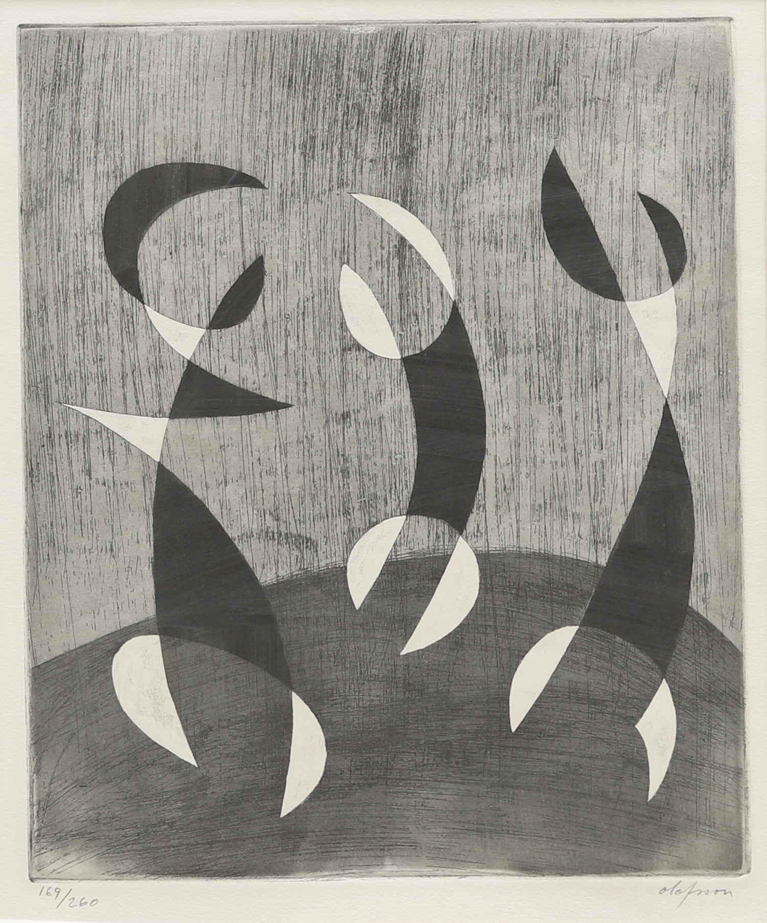 PIERRE OLOFSSON. Etsning. Signerad och numrerad 169/260.