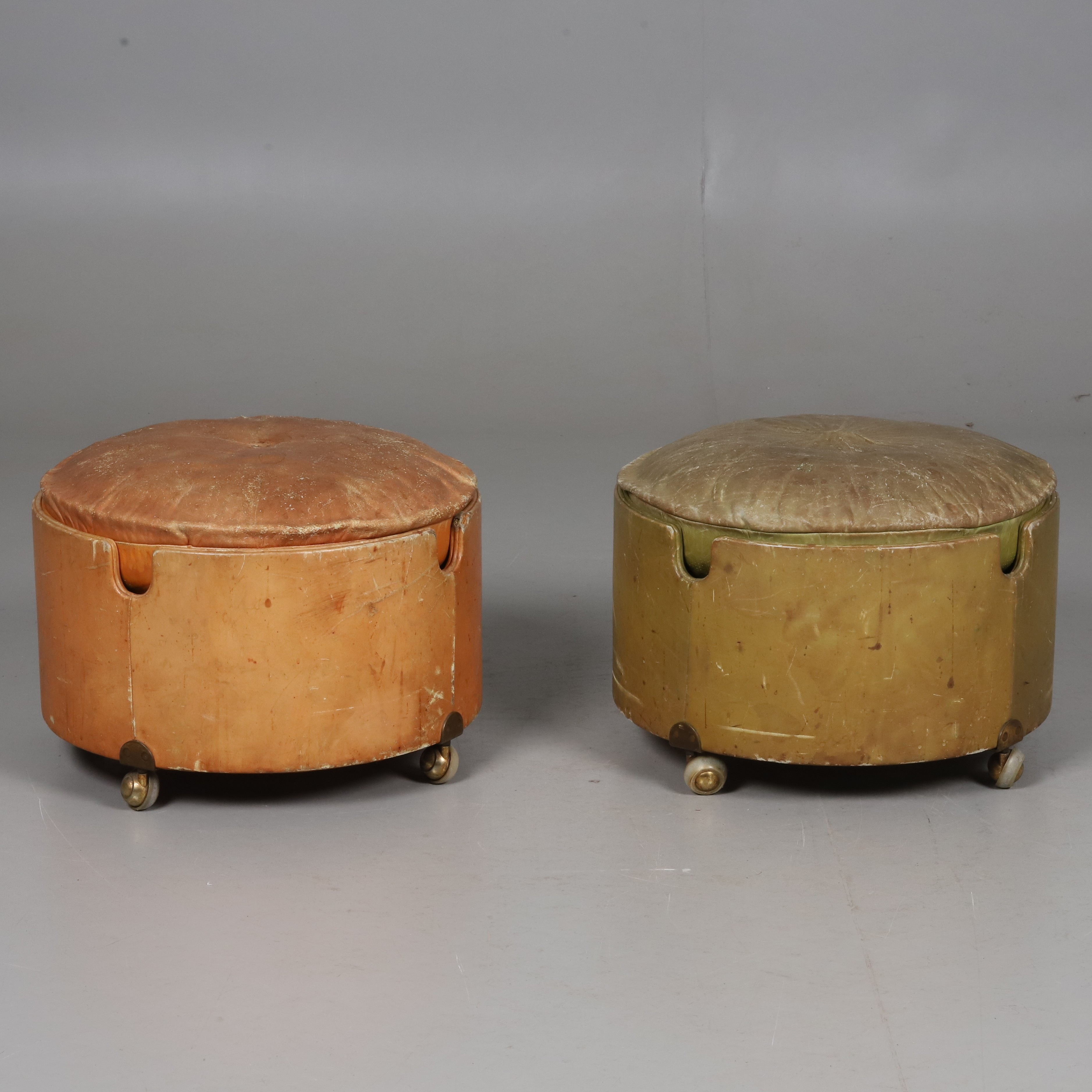 STOOL (2) BY LUIGI MASSON FOR POLTRONA FRAU, TROLIGTVIS.