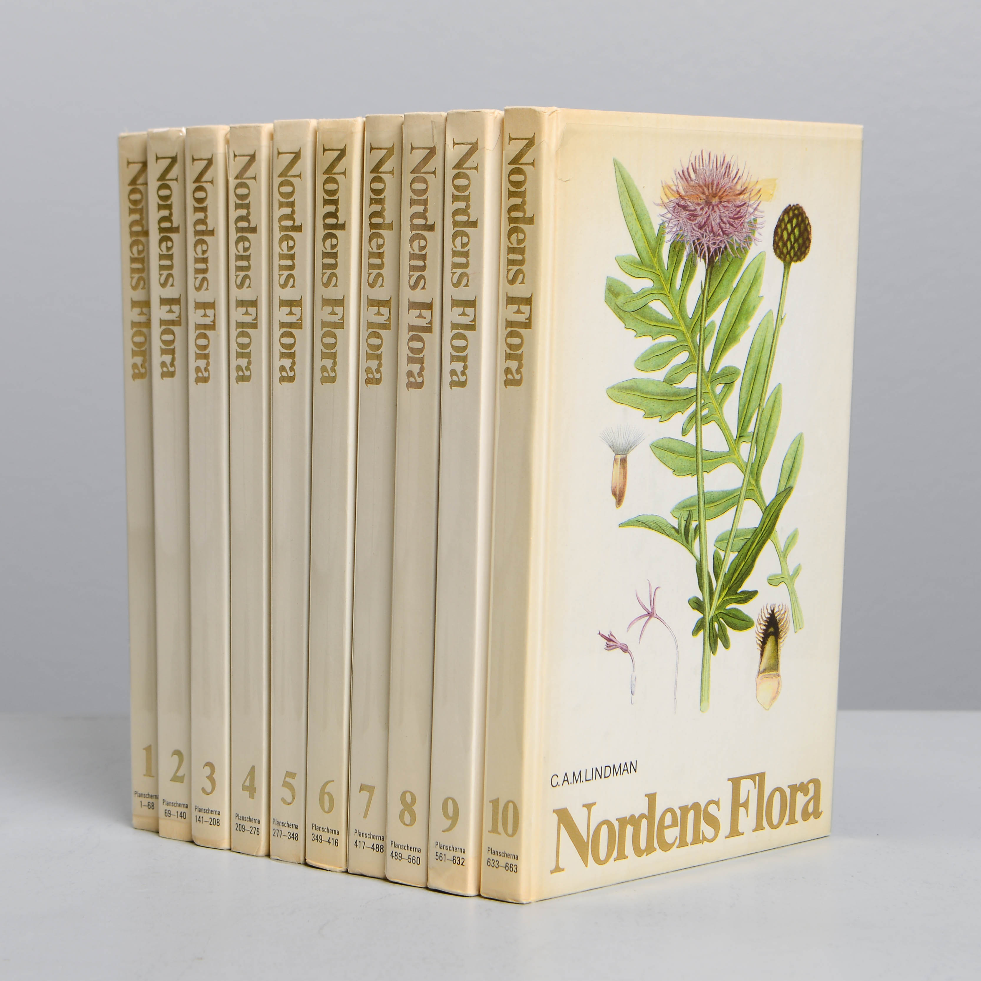 NORDENS FLORA, 10 band, C.A.M Lindman, 1981.