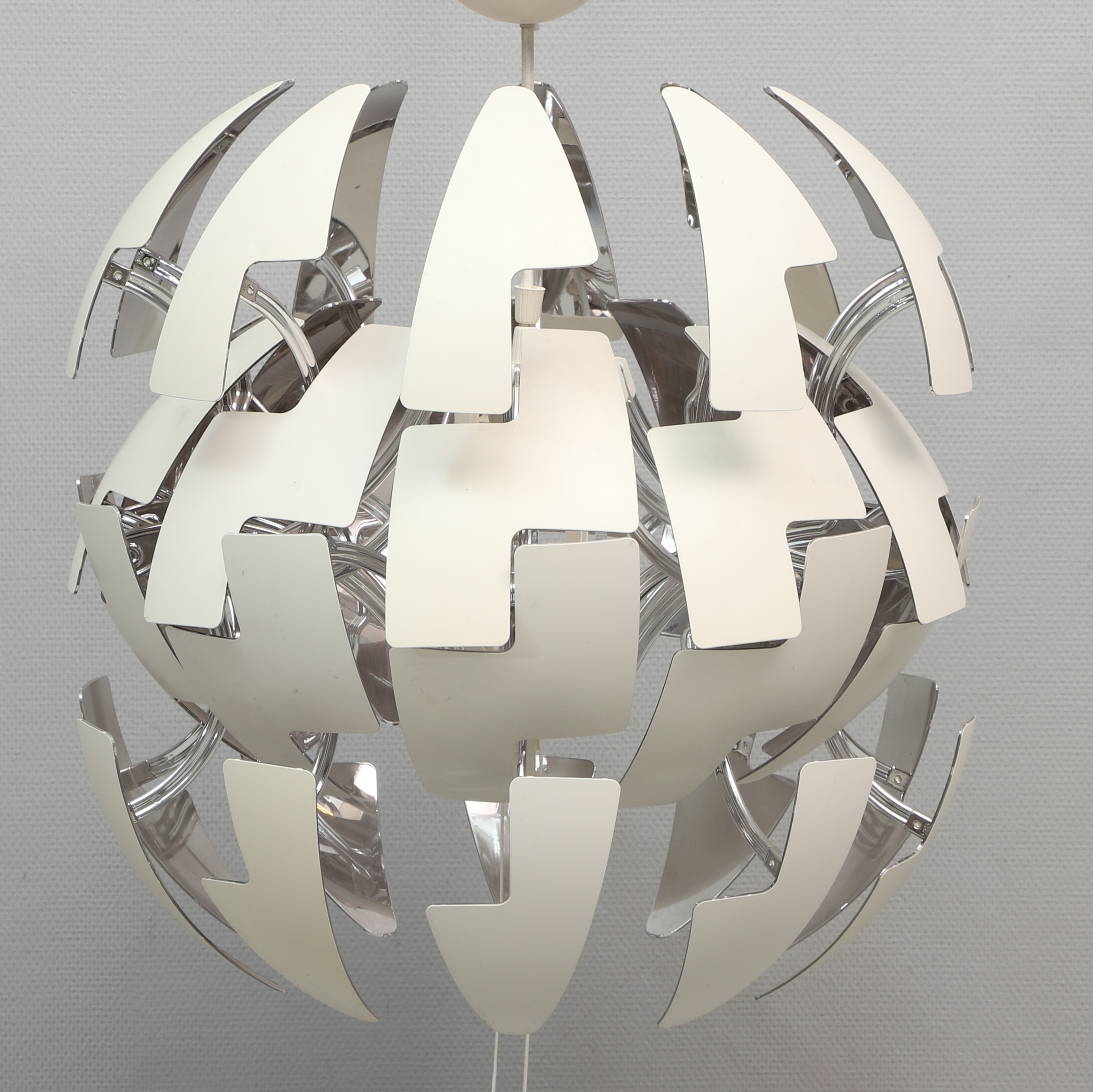 DAVID WAHL. Taklampa, vit & silver, "PS 2014", IKEA.