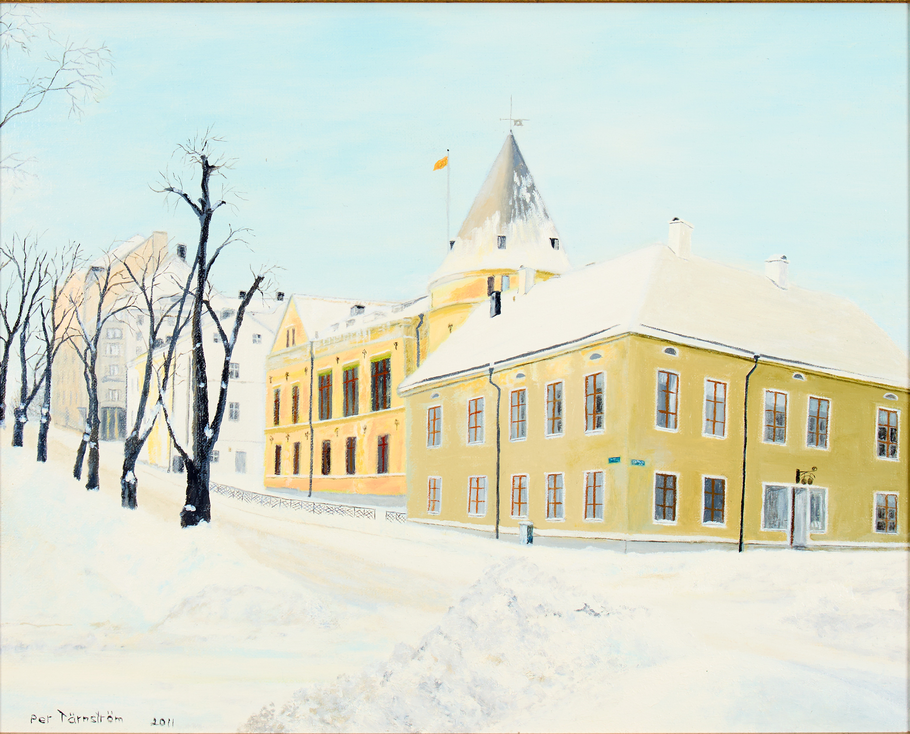PER TÄRNSTRÖM. "S:t Larsgatan och S:t Olofsgatan Uppsala".