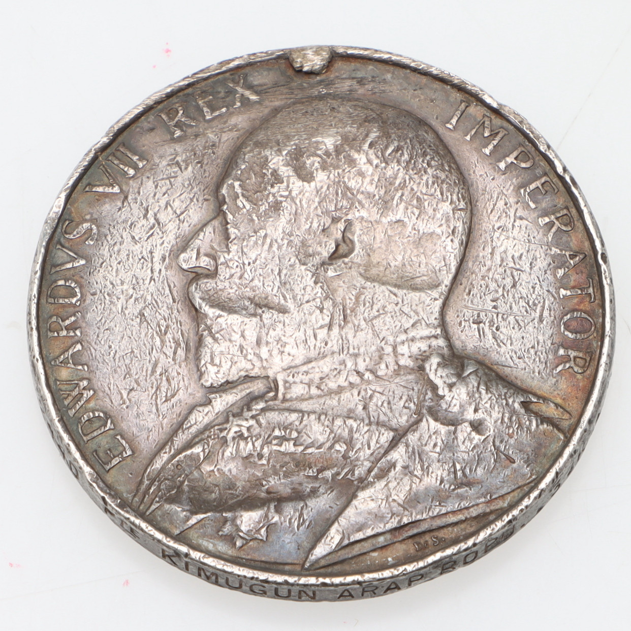 SERVICEMEDALJ, silver, Edward VII, Africa, tidigt 1900-tal.