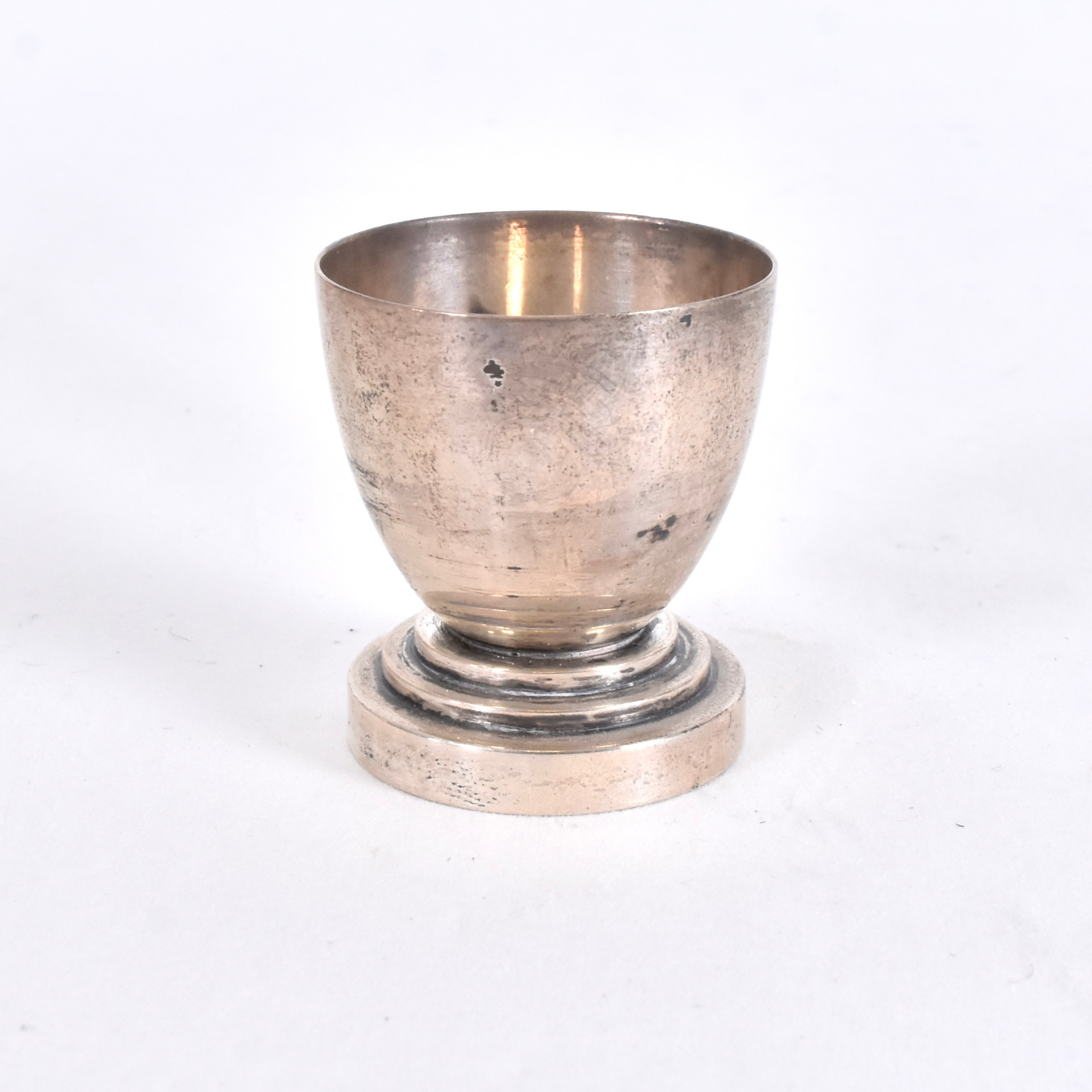EVALD NIELSEN. Äggkopp, silver, Danmark.