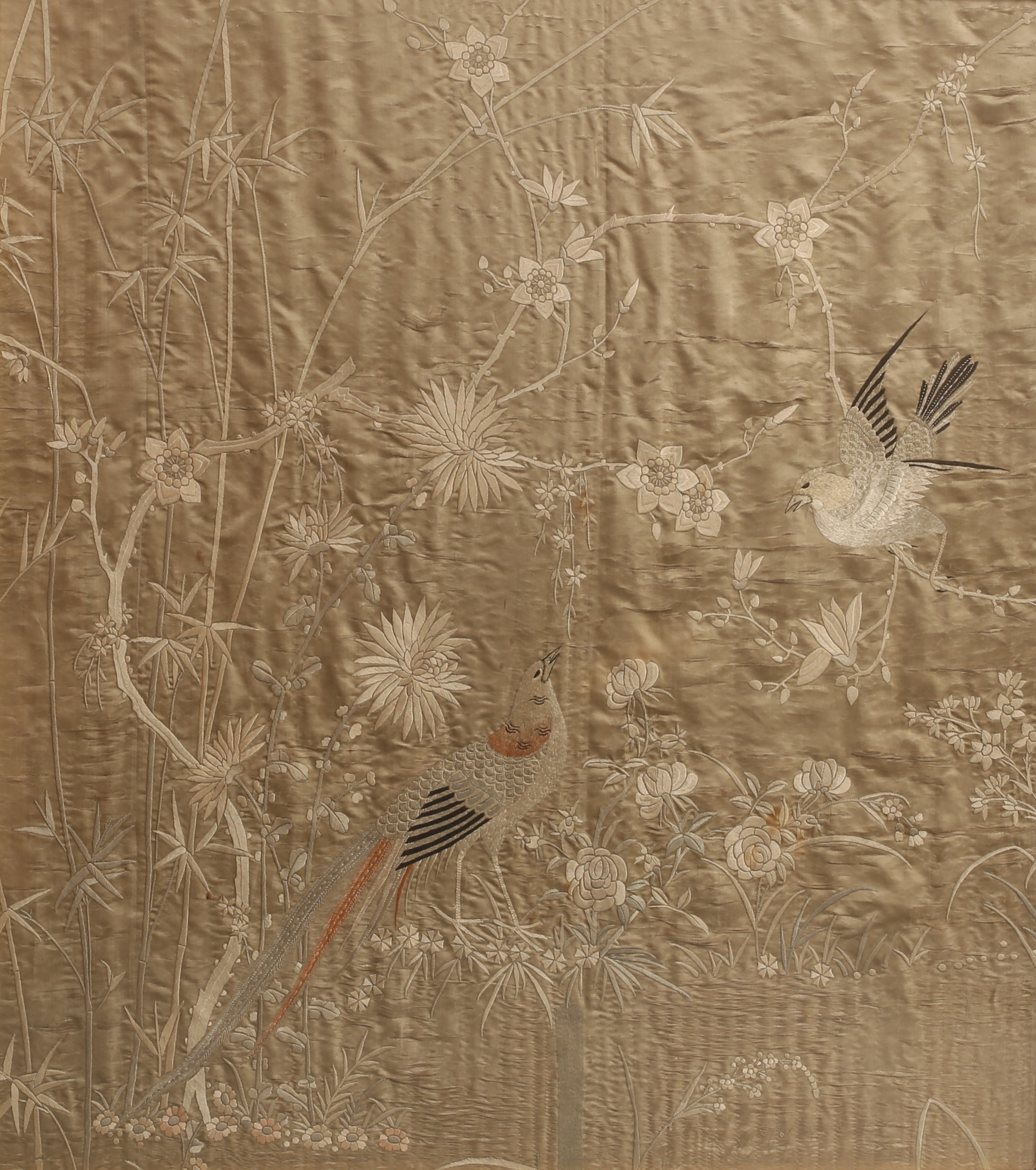 SILKEBRODERI, Kina 1800-tal.