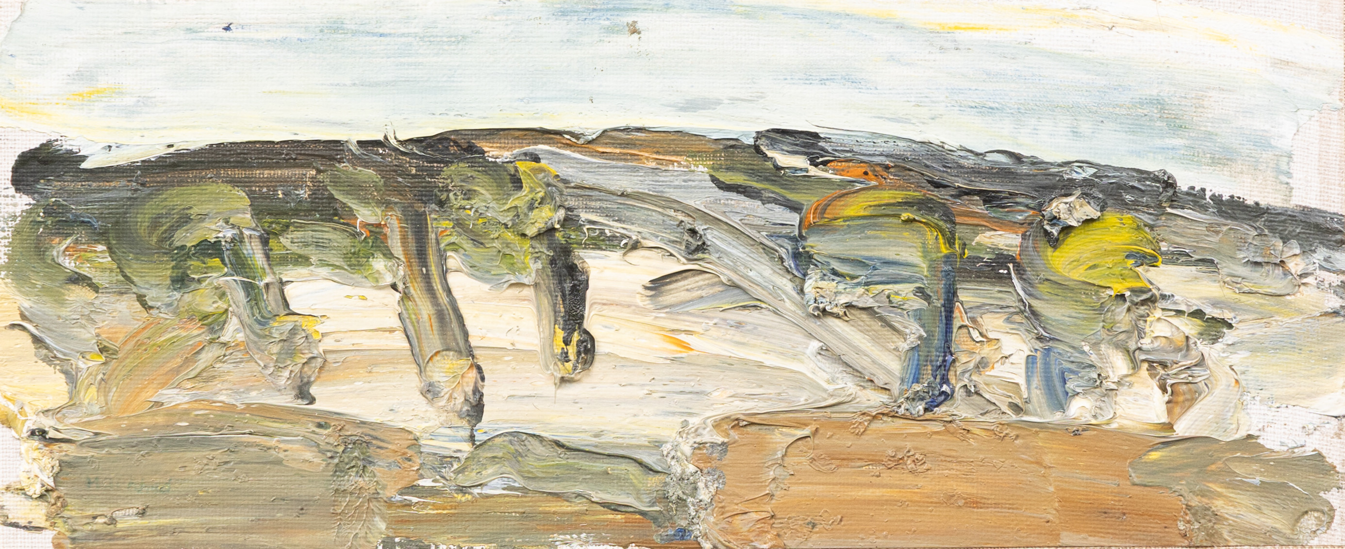 SVEN ERIK MARKHED (1925-1996). Landskap, olja på uppklistrad duk, signerad.