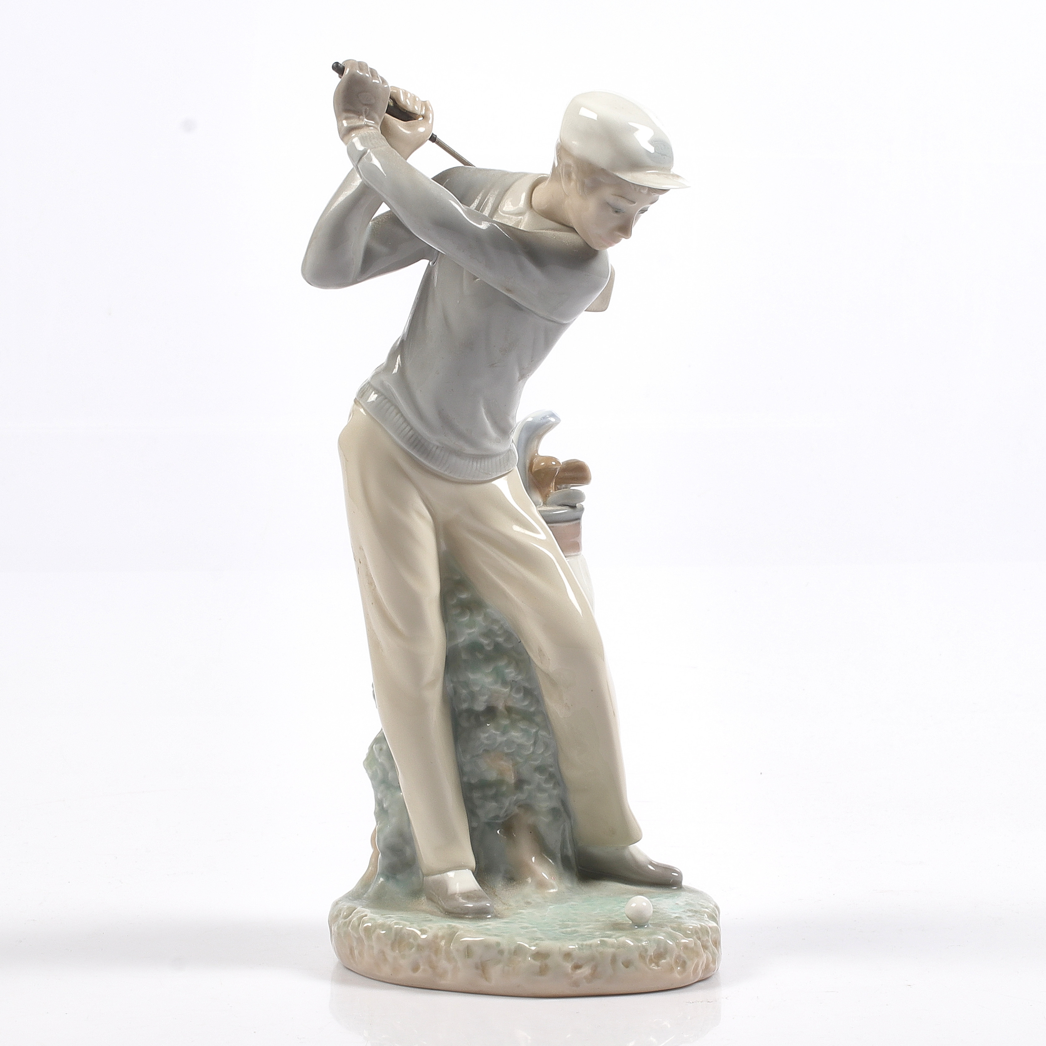 FIGURIN, golfspelare, Lladro, Spanien.