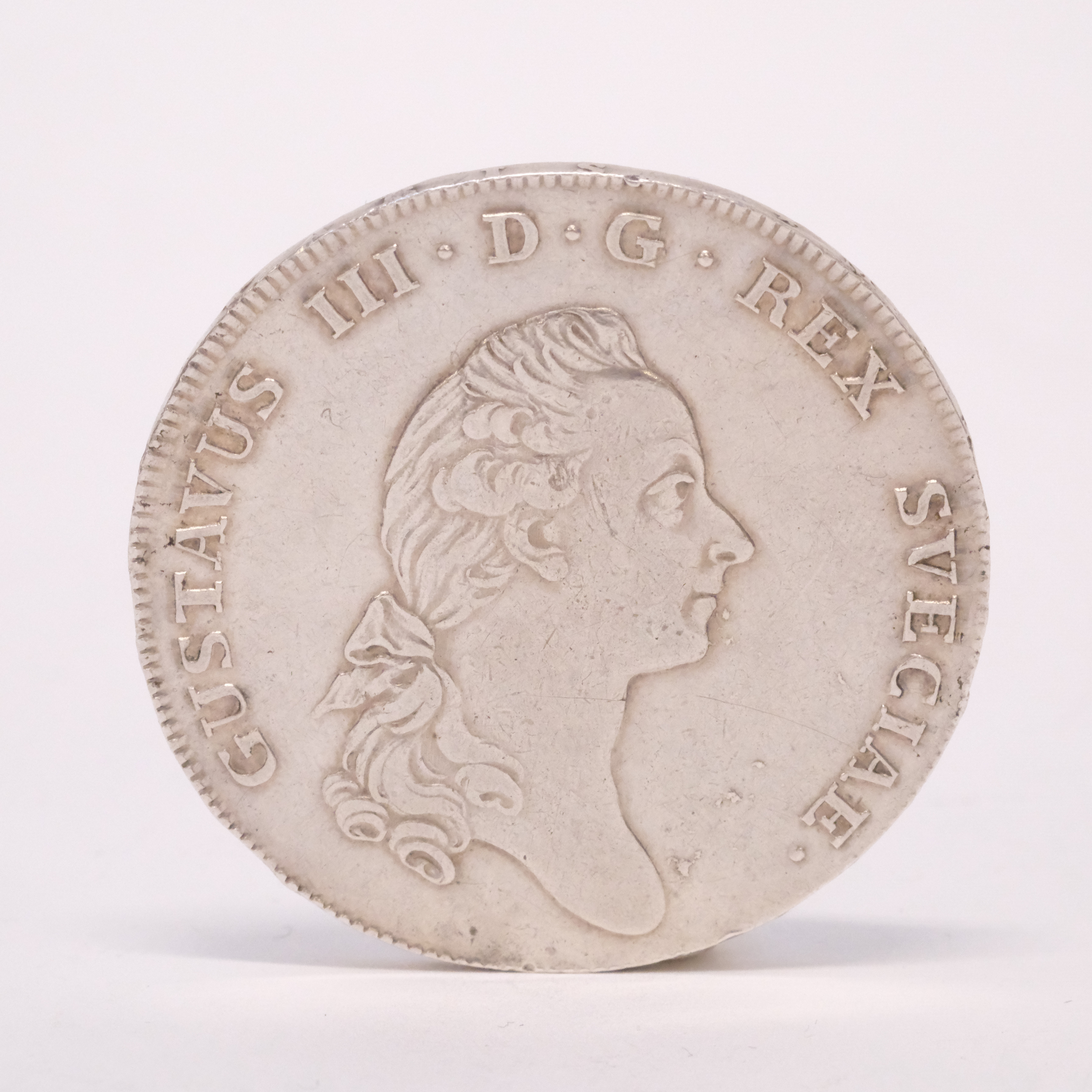 1 RIKSDALER 3 DALER, SILVERMYNT, GUSTAV III, 1776.